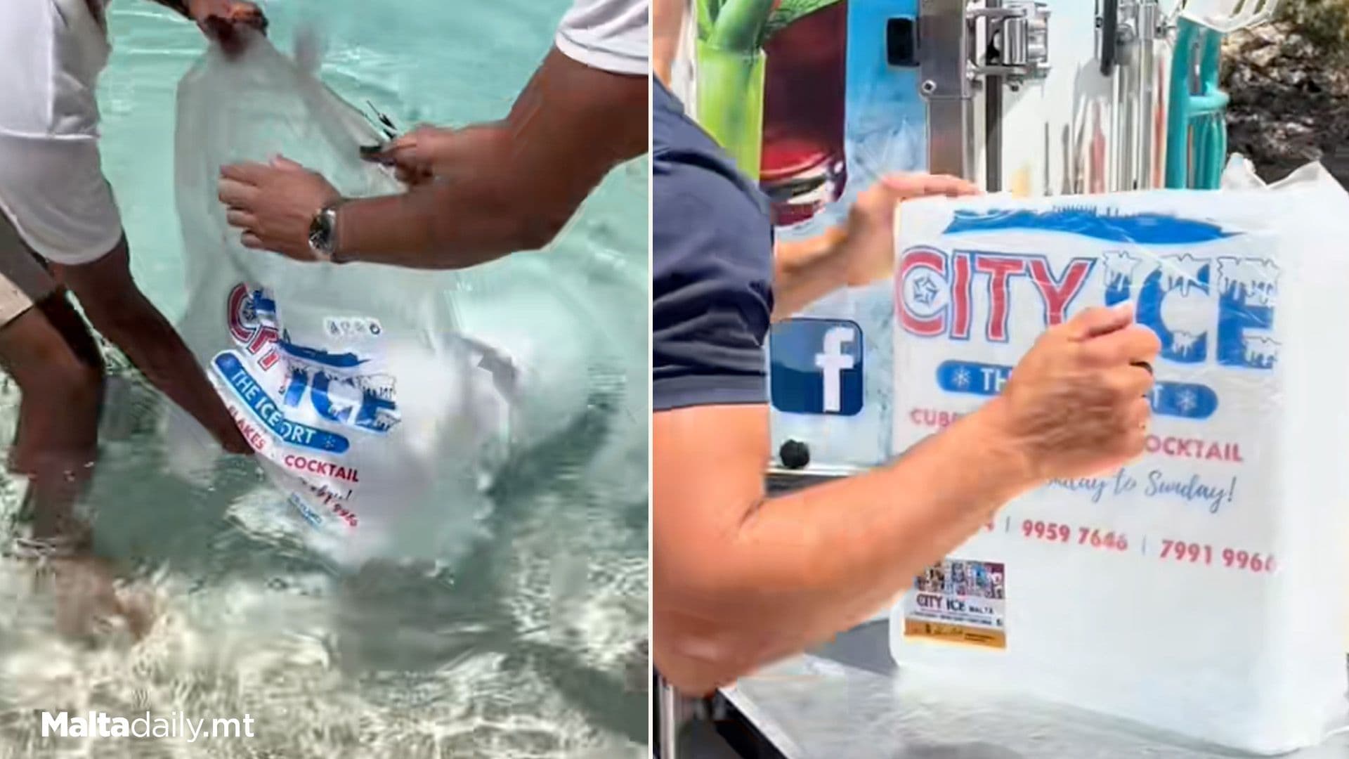 Phoenicia Malta Surprise Pool Guests With Floating Ice Blocks