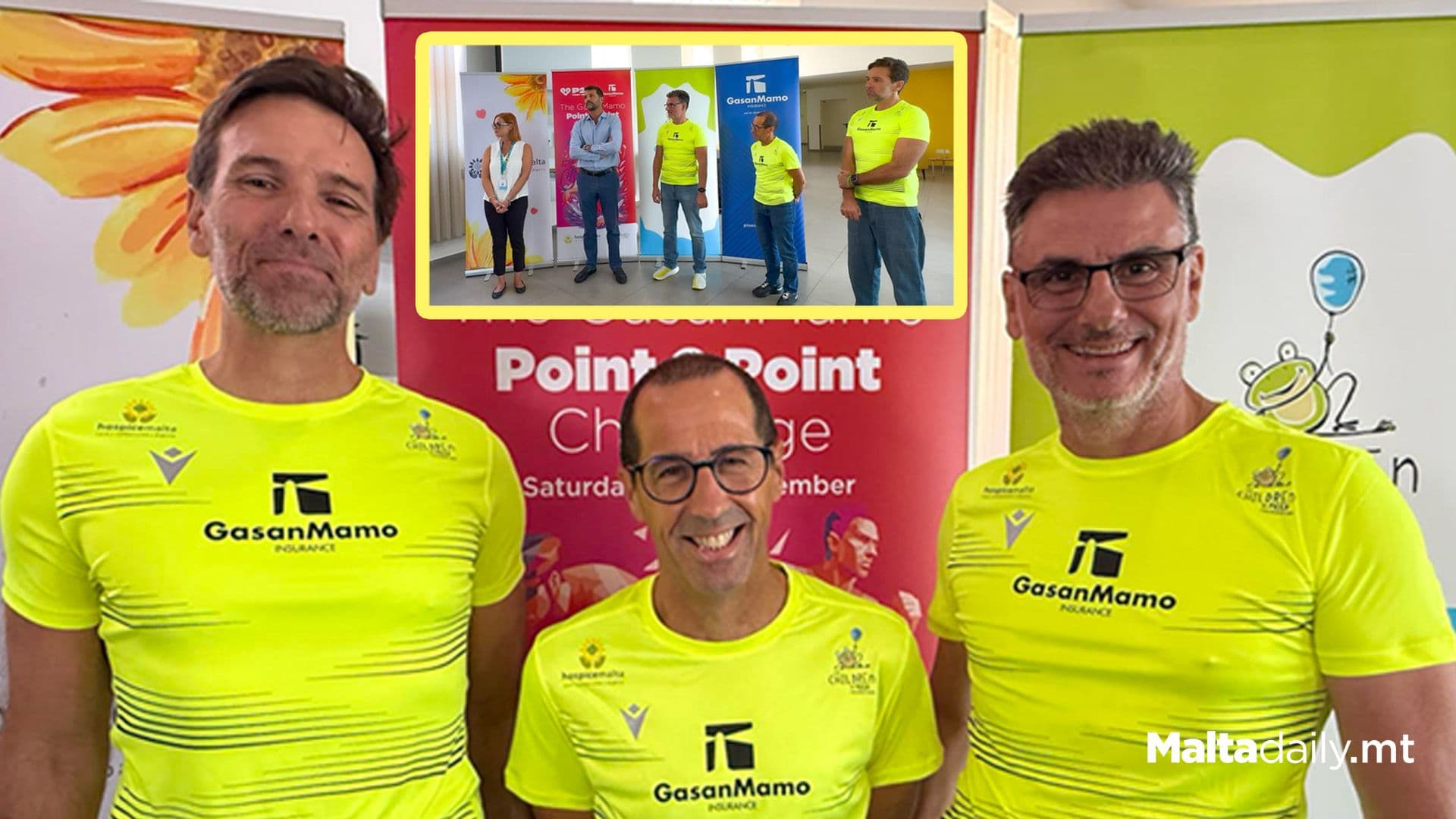 GasanMamo Point 2 Point Challenge: Friends Run, Swim, and Cycle Across Malta to Raise Funds for Charity