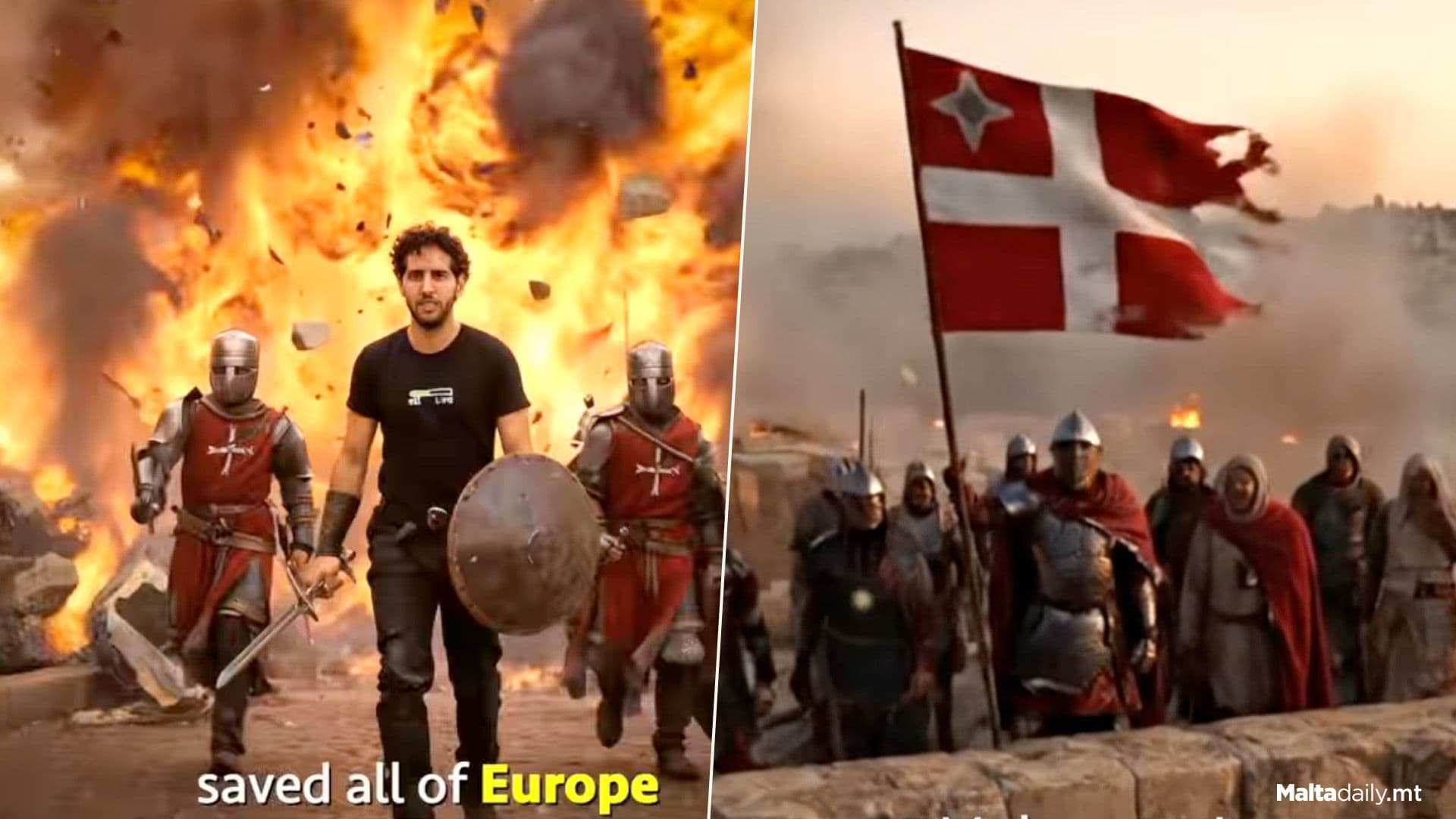 Nas Daily Recounts Malta’s Great Siege Through AI