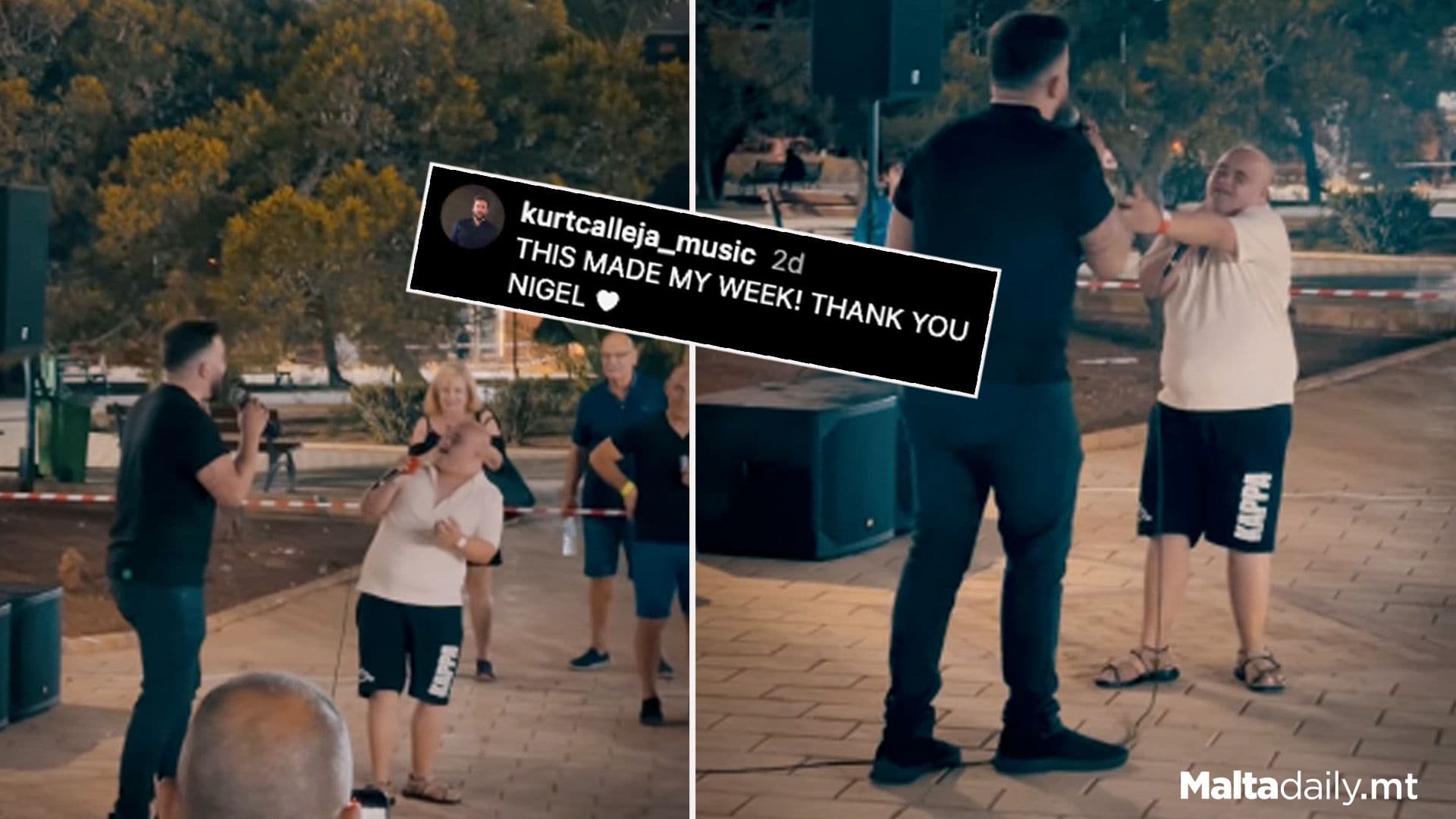 Kurt Calleja Meets Gżira’s Nigel To Sing Together