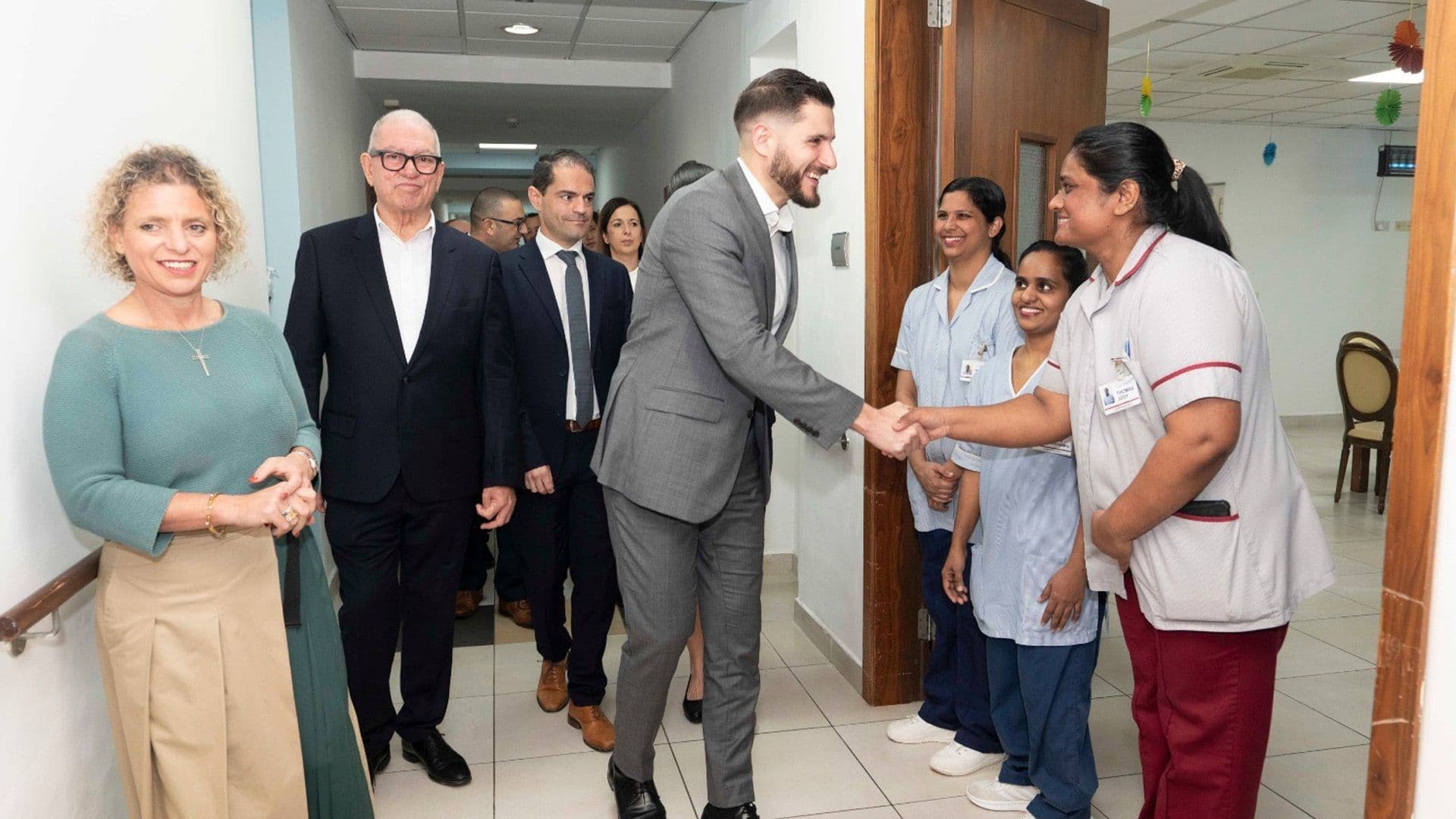 PN Leader Visits Elderly RoseVille Residence In Balzan