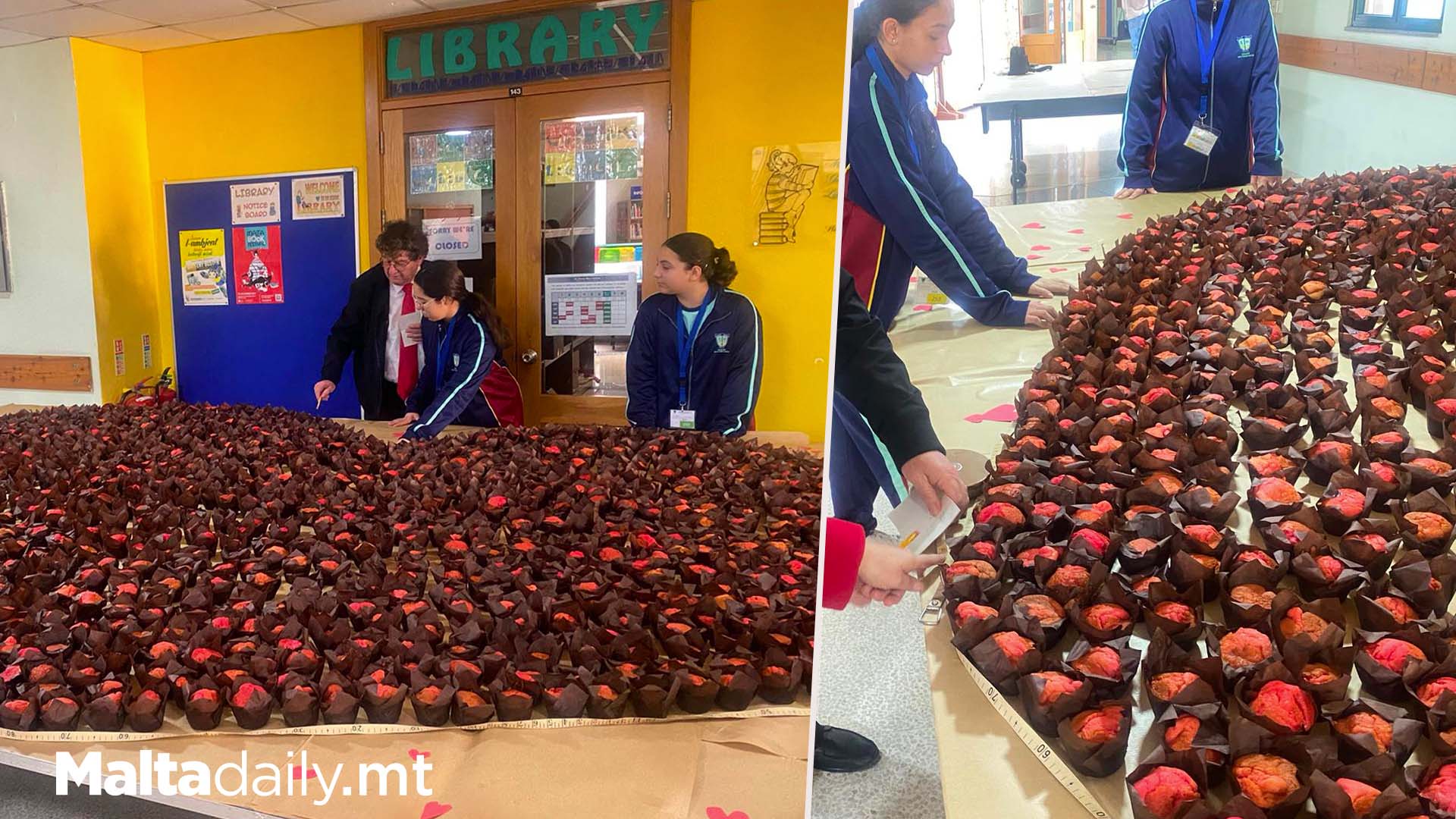 Local Students Break Record With Biggest Muffin Heart