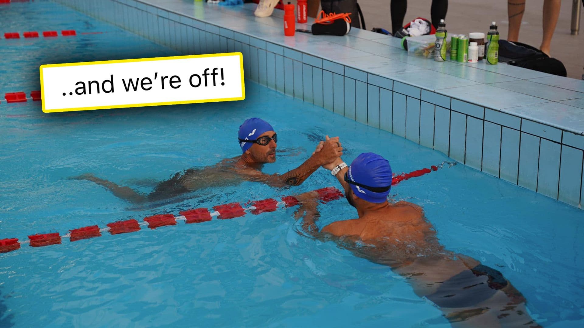 Neil Agius & Fabio Spiteri Begin 12-Hour Swim for a Cause