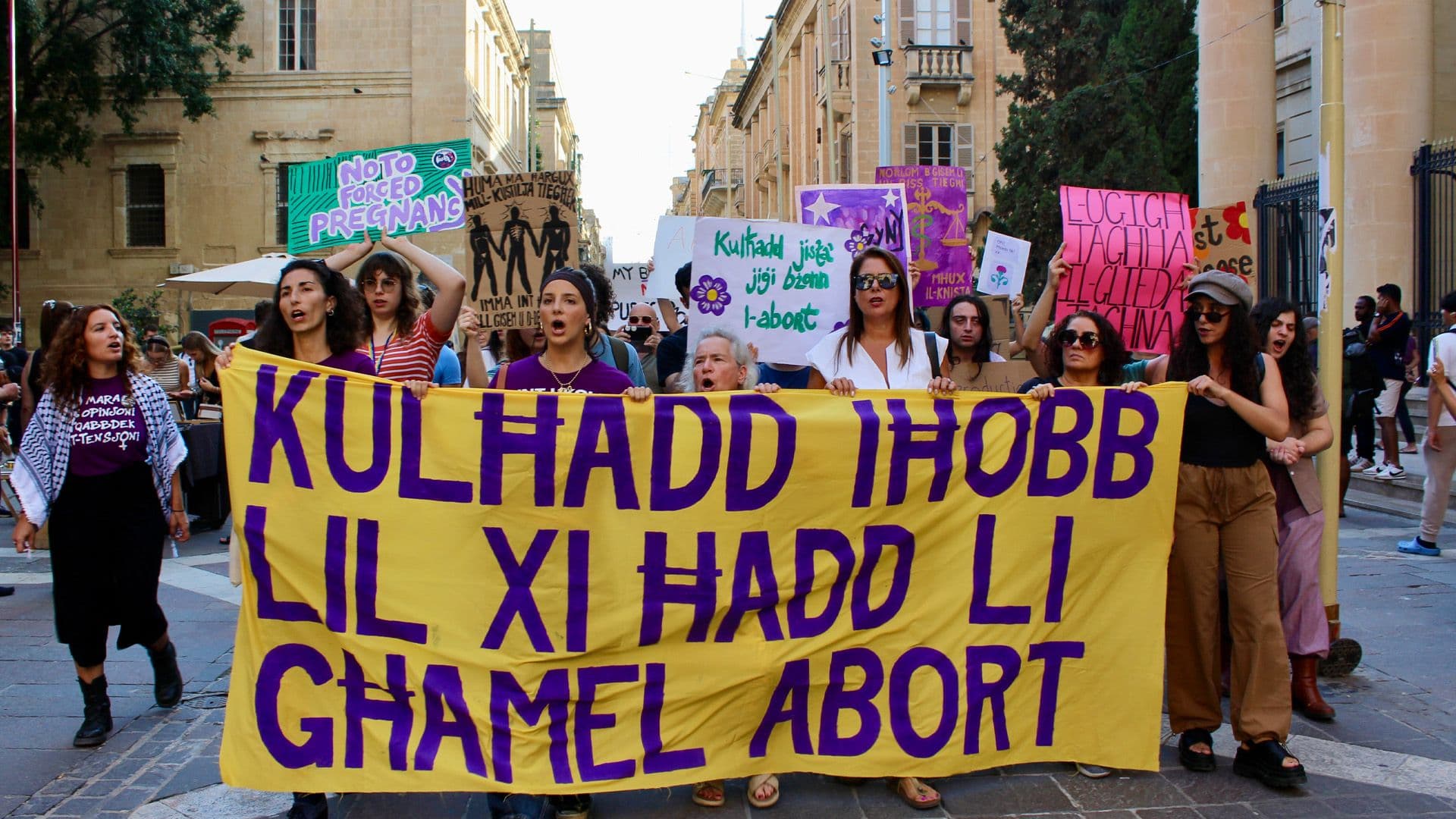 Voice For Choice Call For Safe & Decriminalised Abortion In Valletta Rally