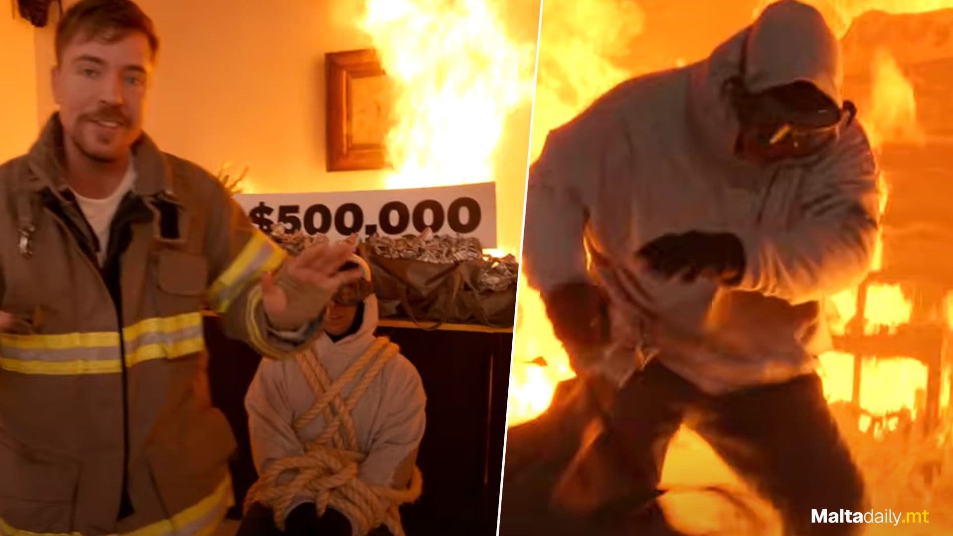 Mr Beast Responds To Controversy After Burning Building Stunt