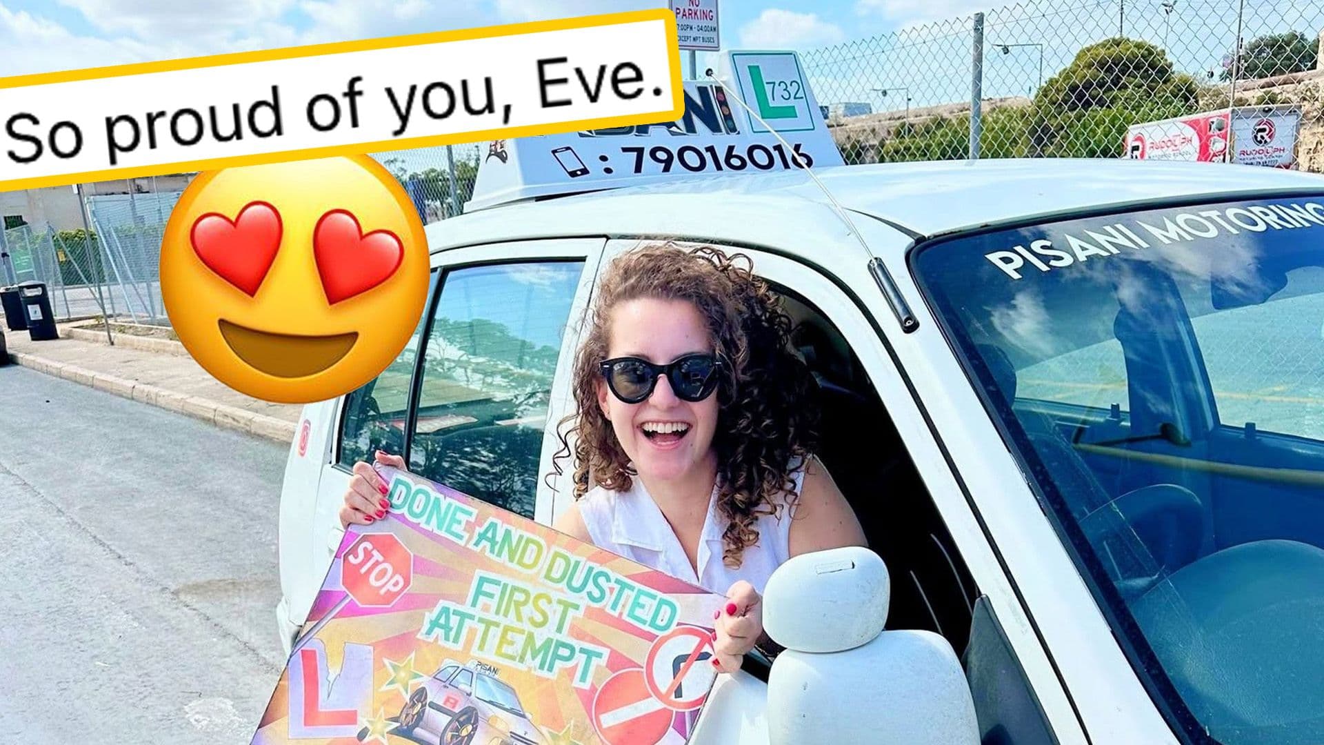 Malta's youngest MP Gets Her Driving Licence