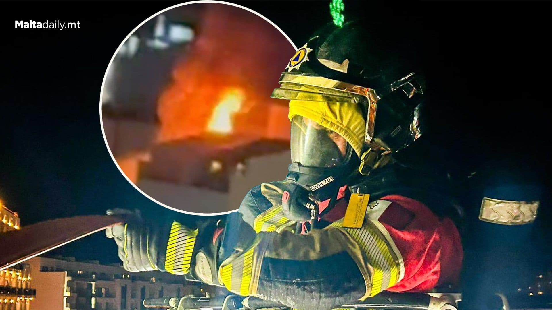 Structure Fire In Sliema Controlled By CPD Malta