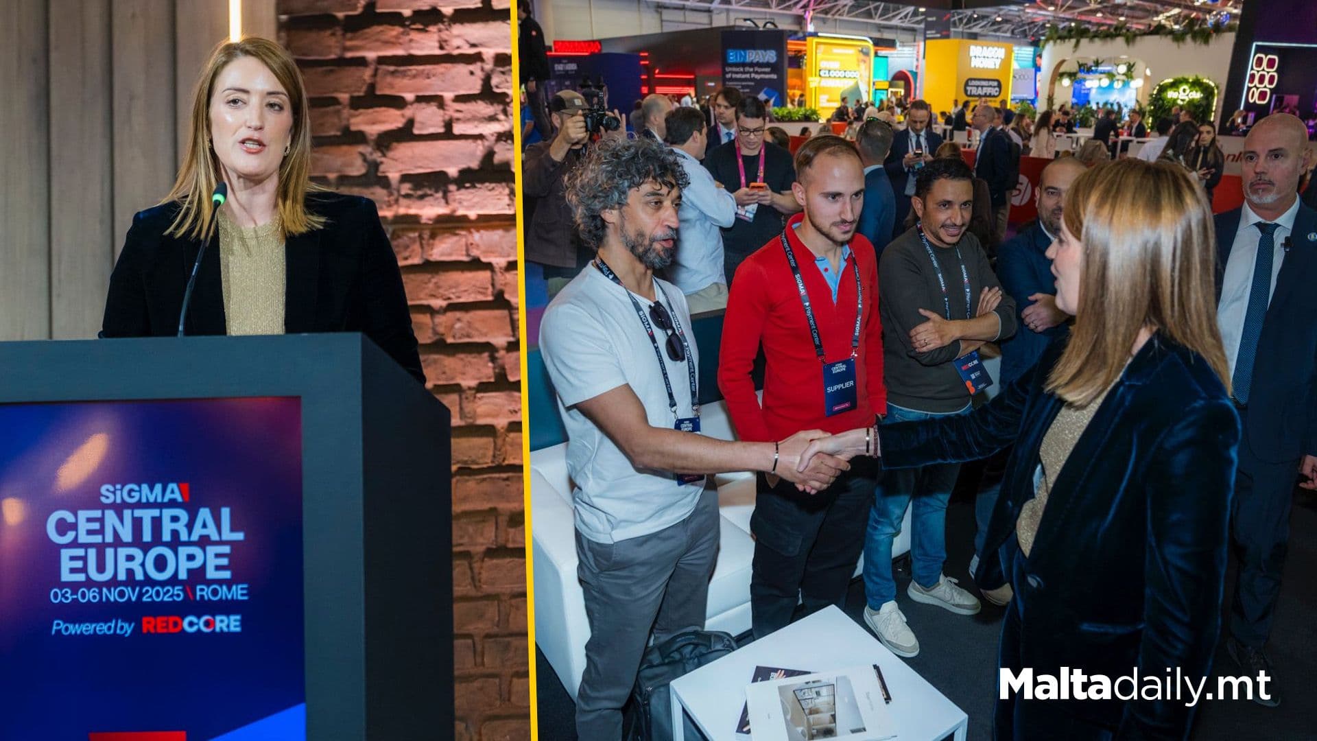 Roberta Metsola Officially Opens SiGMA Summit in Rome