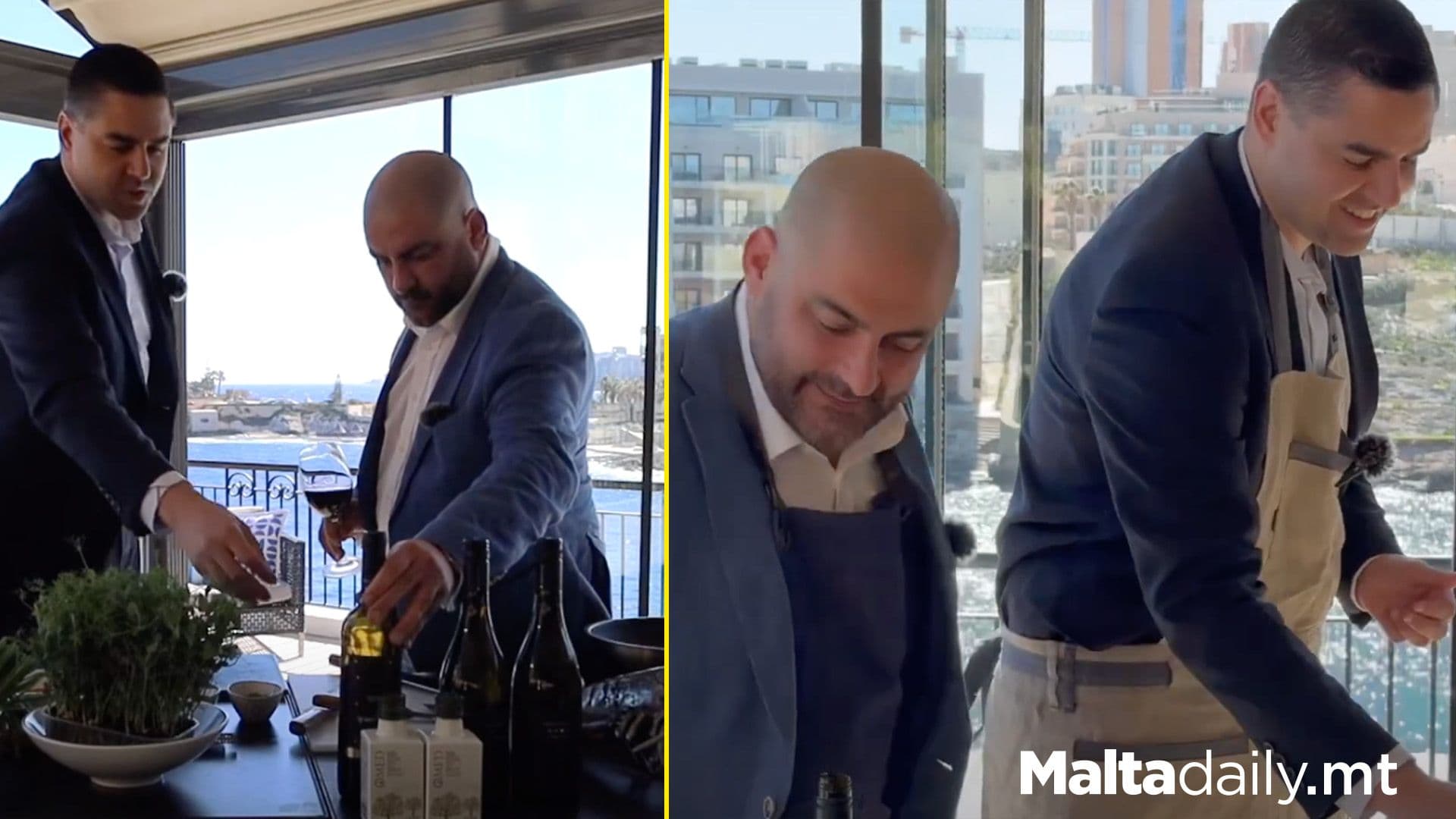 Minister Ian Borg Cooks With Culinary Ambassador Marvin Gauci