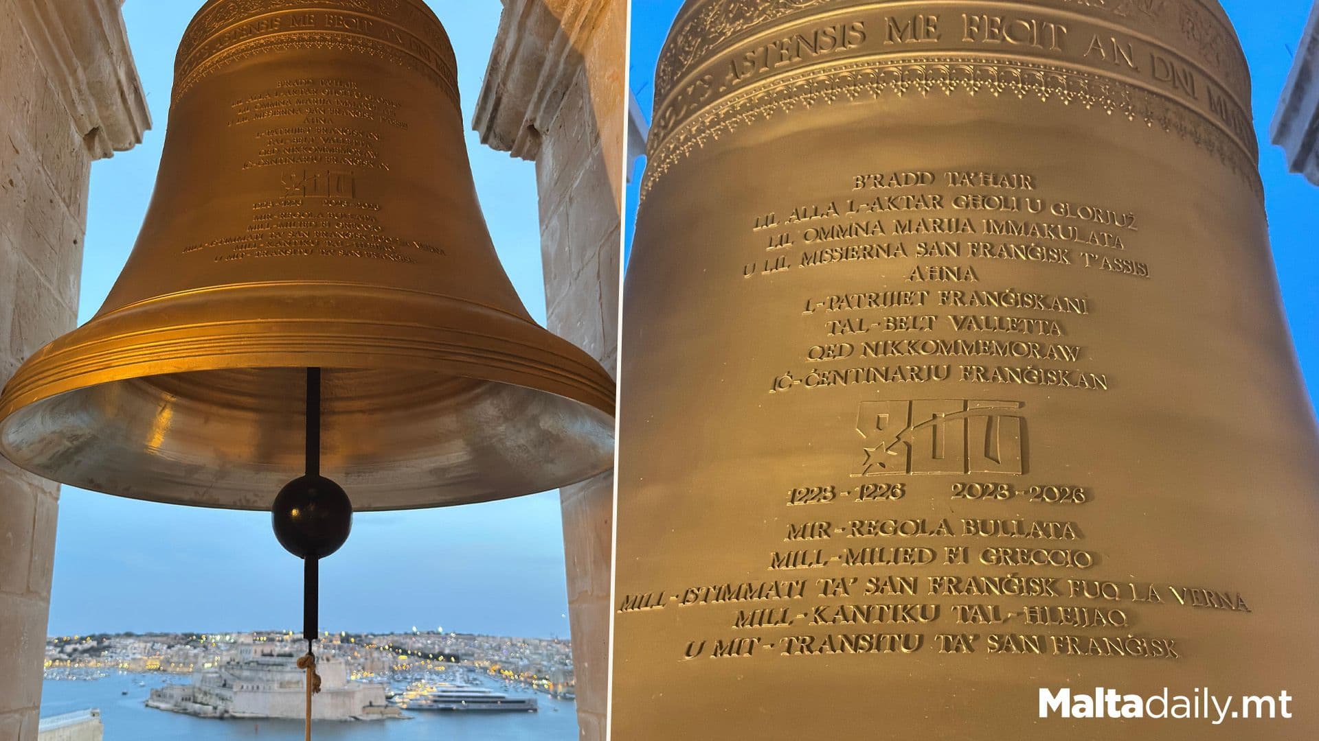 Valletta’s Ta’ Ġieżu Church Receives 4 New Bells