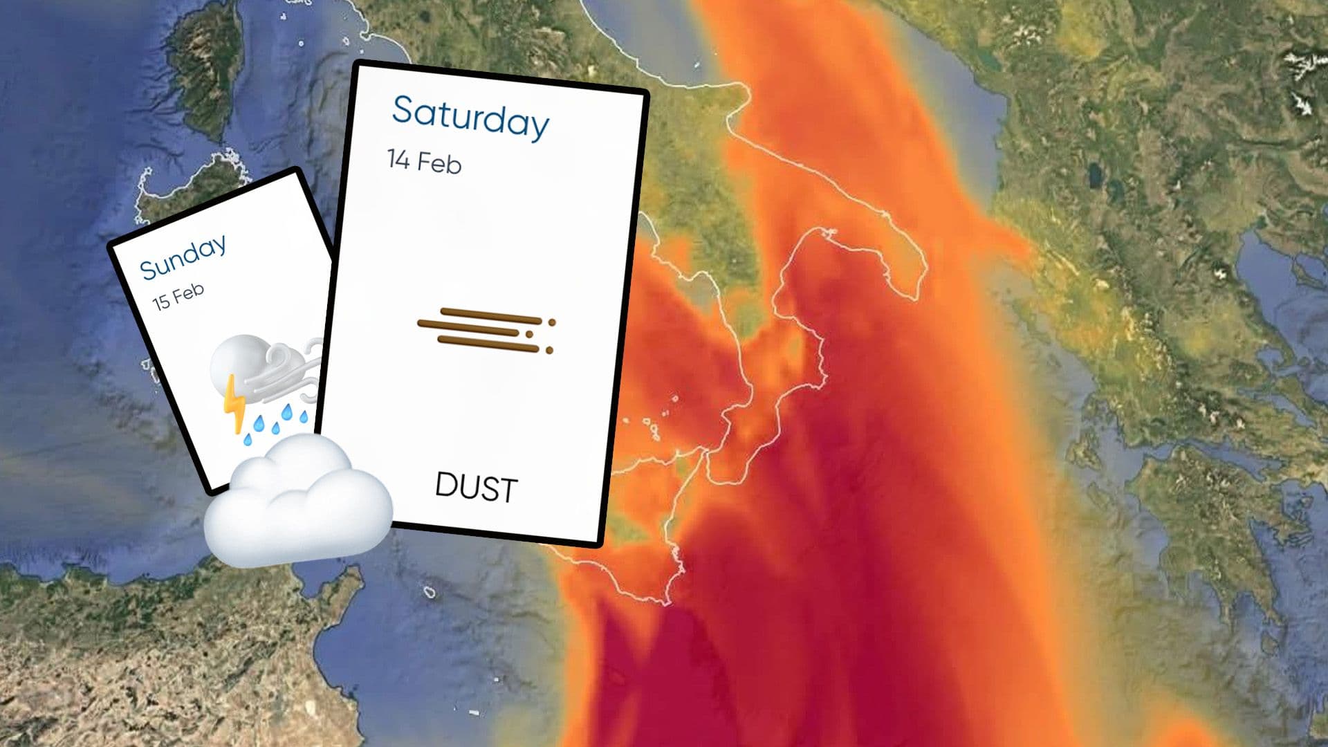 Another Massive Dust Cloud Over Malta: Storm Forecasted Tomorrow
