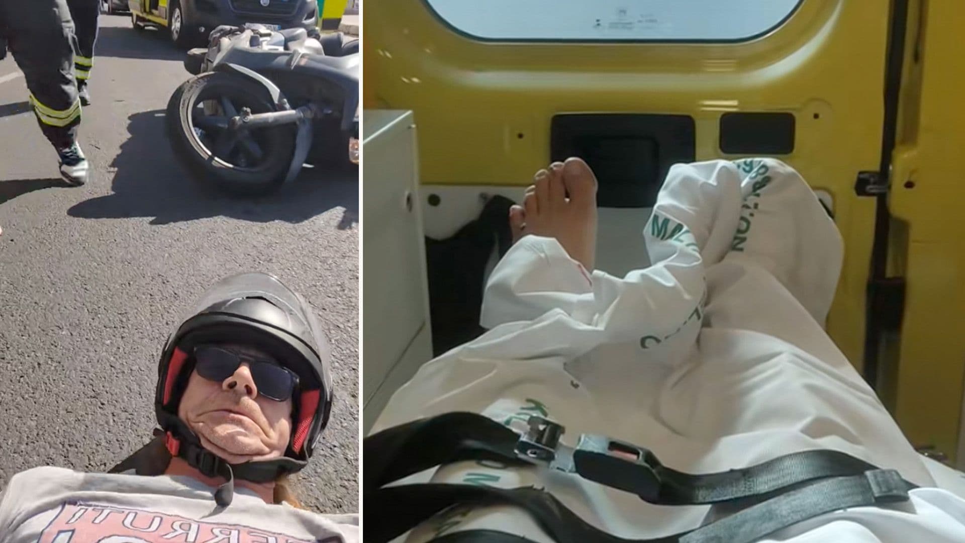 BIKER DOCUMENTS CRASH ON MALTESE ROADS