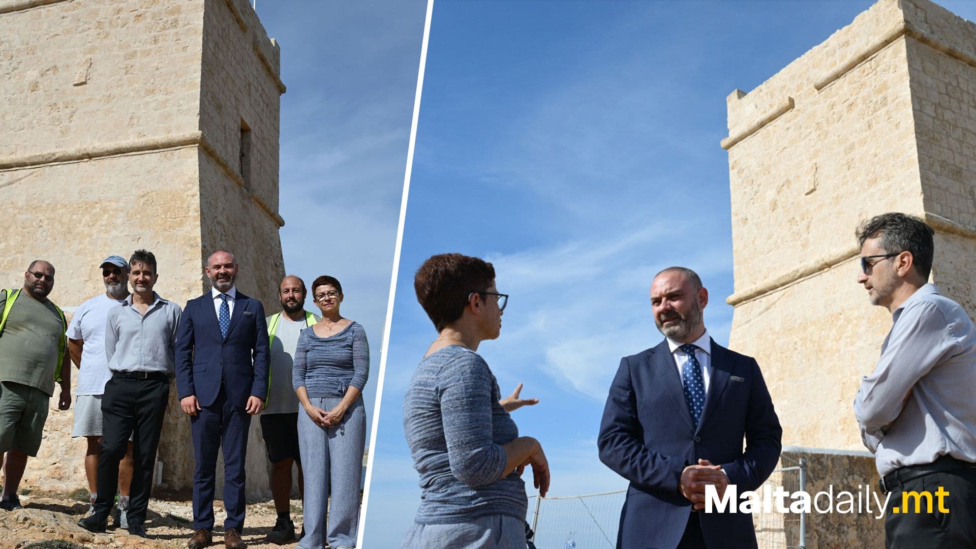 Restoration Of Għajn Tuffieħa Tower Completed