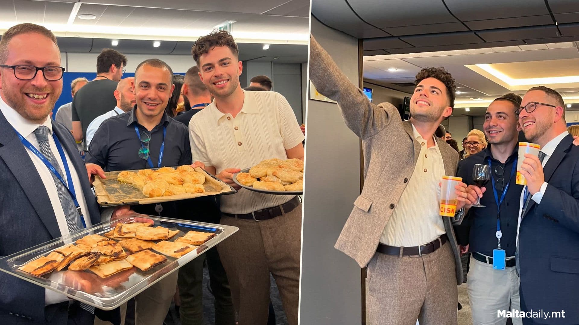 PL MEPs Share Maltese Snacks & Delicacies At EU Parliament