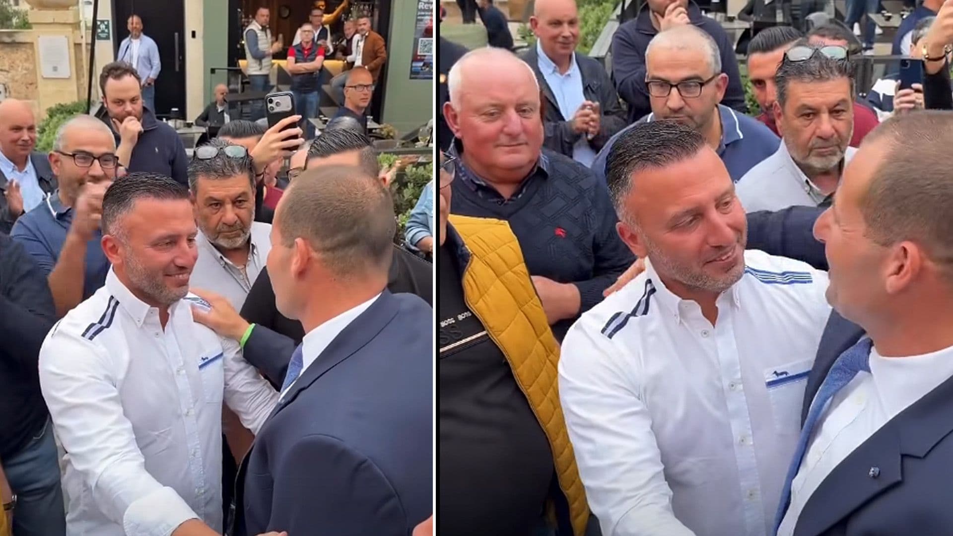 WATCH: An Emotional Clayton Bartolo Embraces Prime Minister