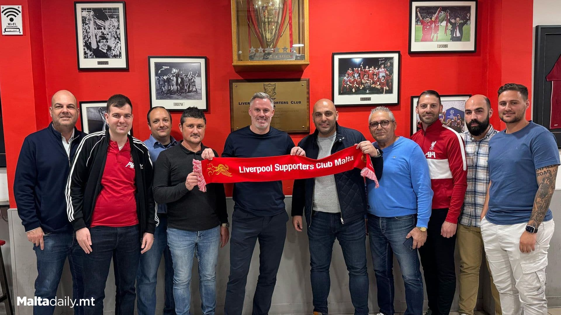 Liverpool Supporters Club Malta Meet Jamie Carragher