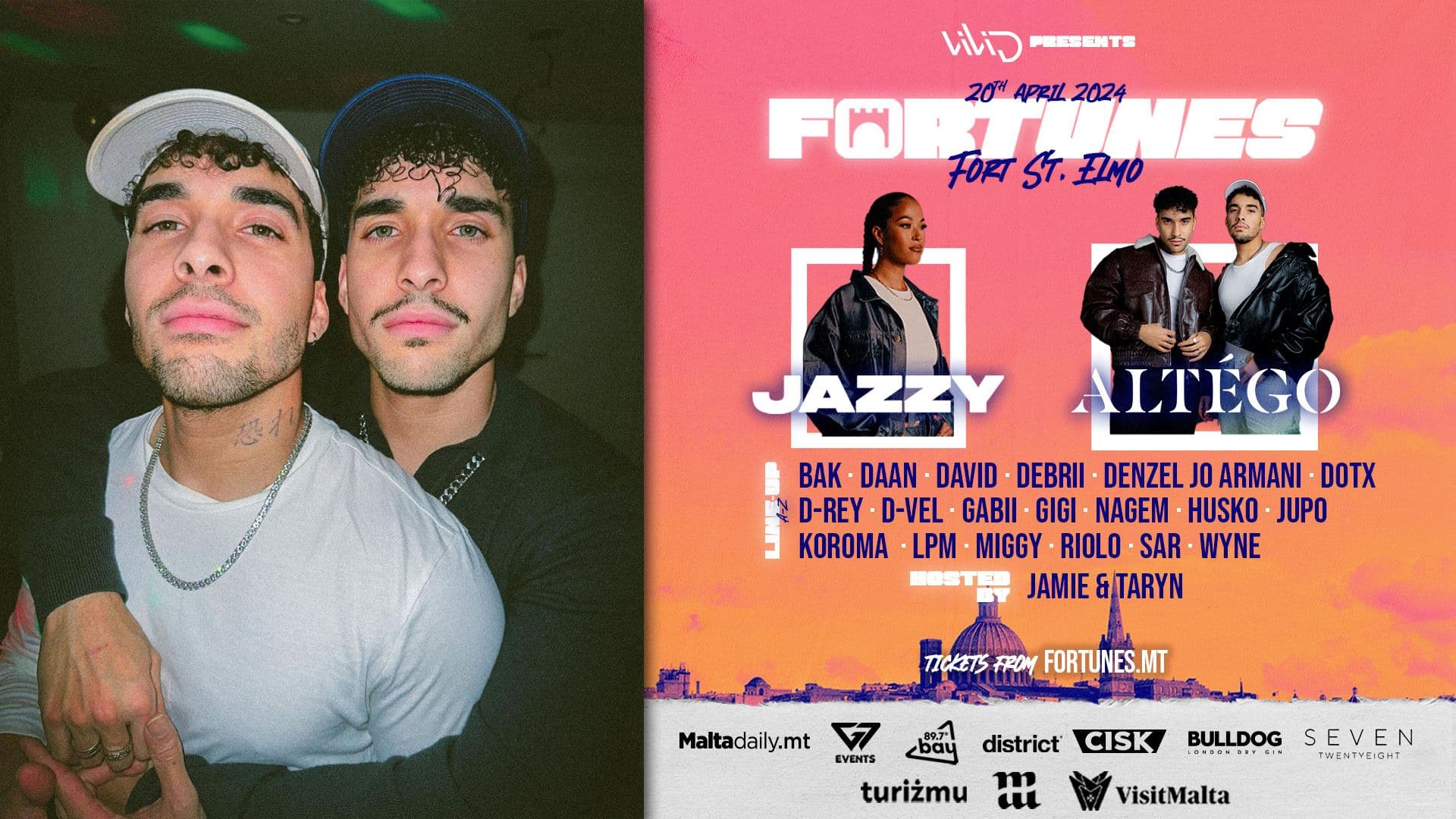 TikTok-Viral Duo ALTÉGO Join Jazzy For FORTUNES Festival Line-Up