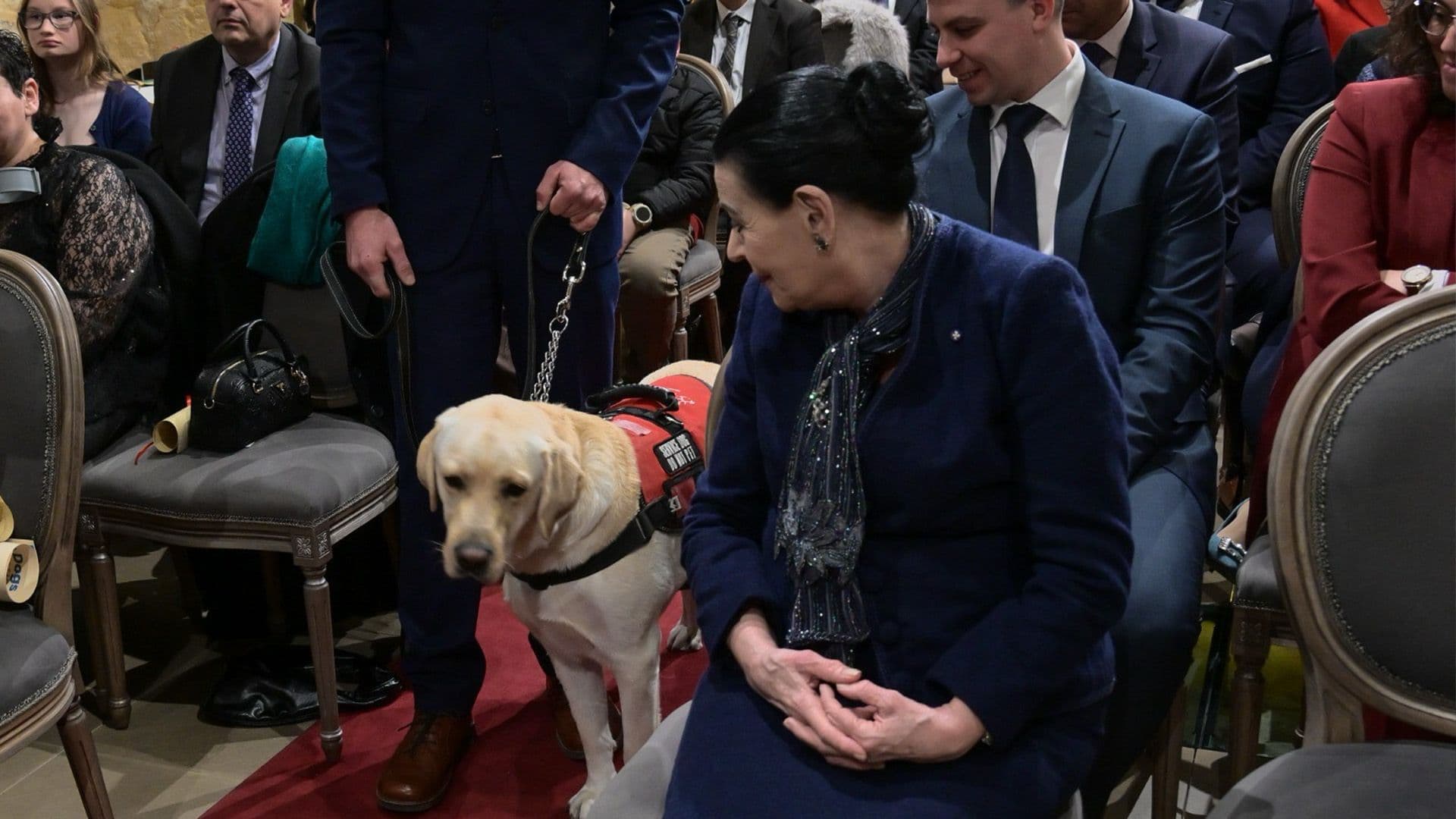 PRESIDENT OF MALTA CELEBRATES GRADUATION OF FIVE SERVICE DOGS