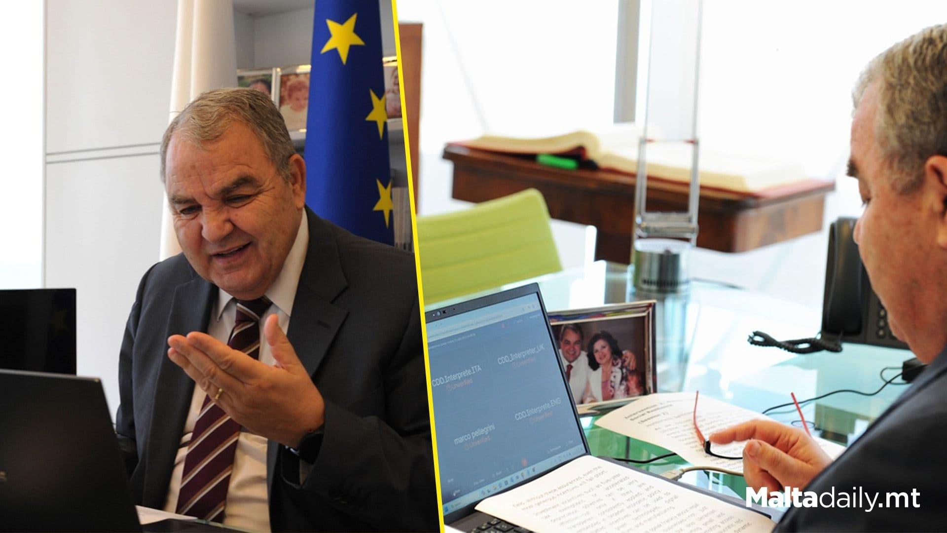 Speaker Anġlu Farrugia Addresses Ukraine Recovery Talks In Rome