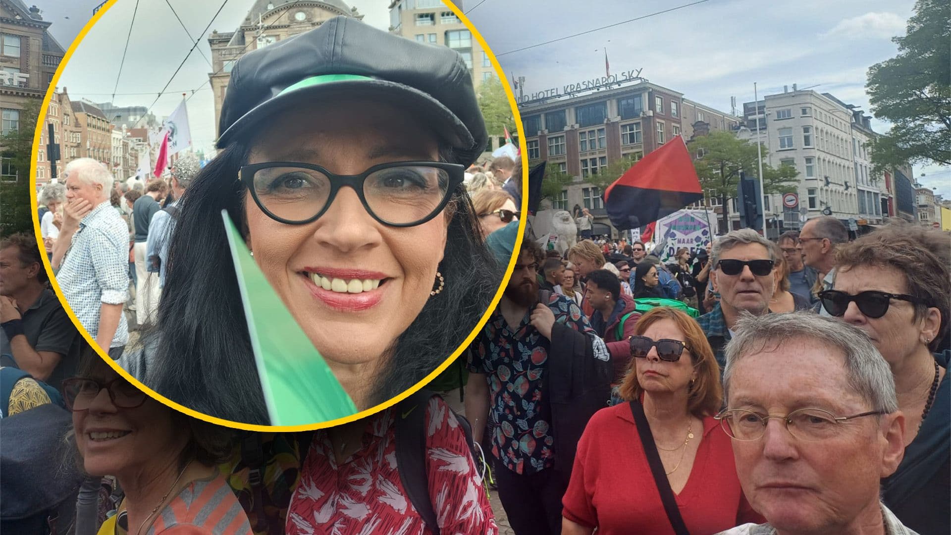 Sandra Gacui Represents ADPD At Climate March Against Fossil Fuels In Amsterdam