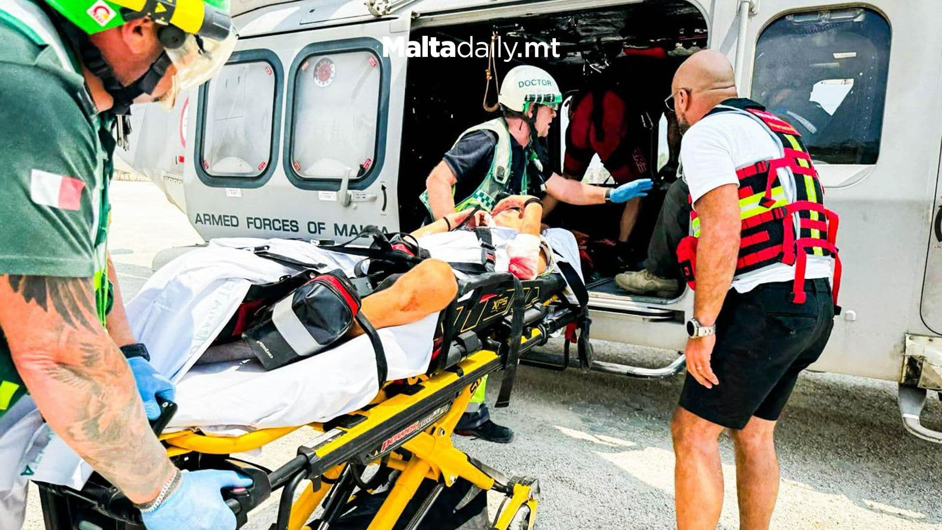 Civil Protection Malta and AFM Carry Out Joint Rescue at Riviera Bay