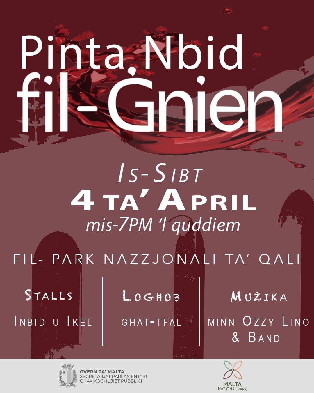 Sip, Savour & Unwind At ‘Pinta Inbid Fil-Ġnien’ In Ta’ Qali This April