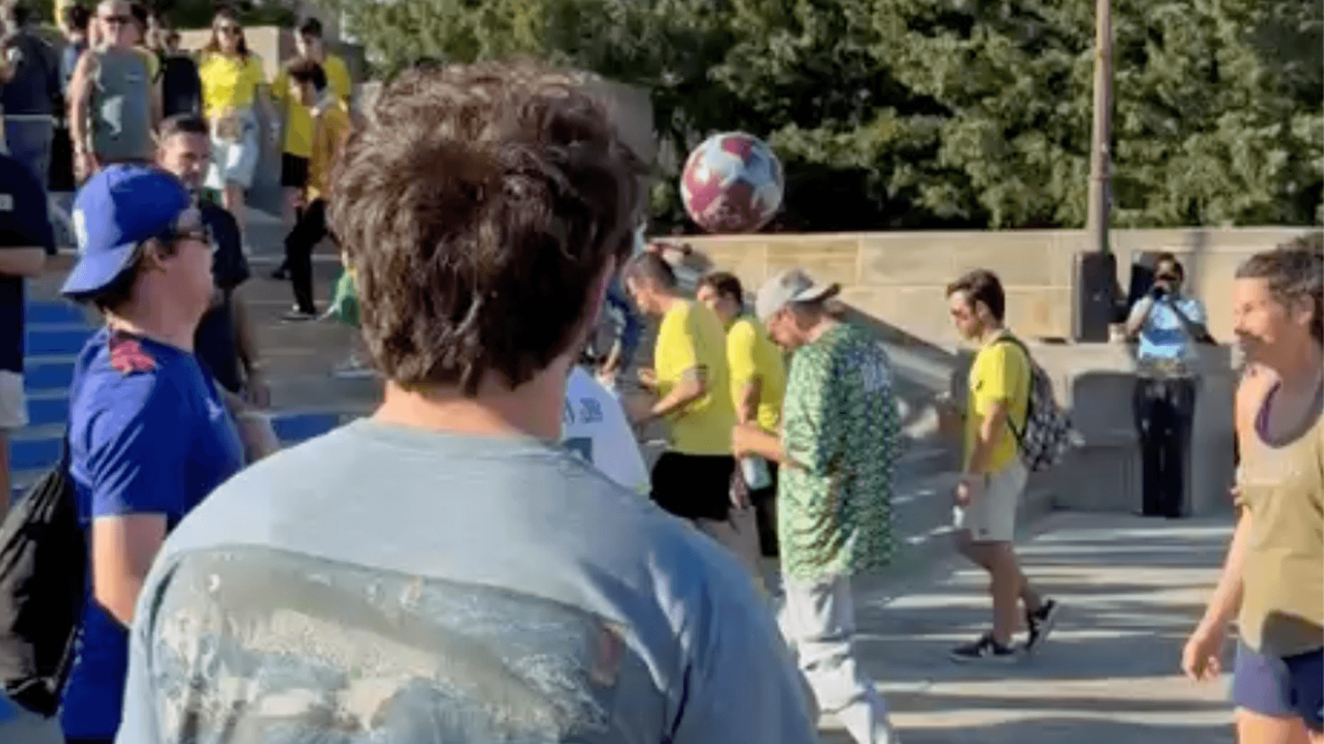 Maltese Sam Barthet Juggles With Brazil Fans In Philadelphia