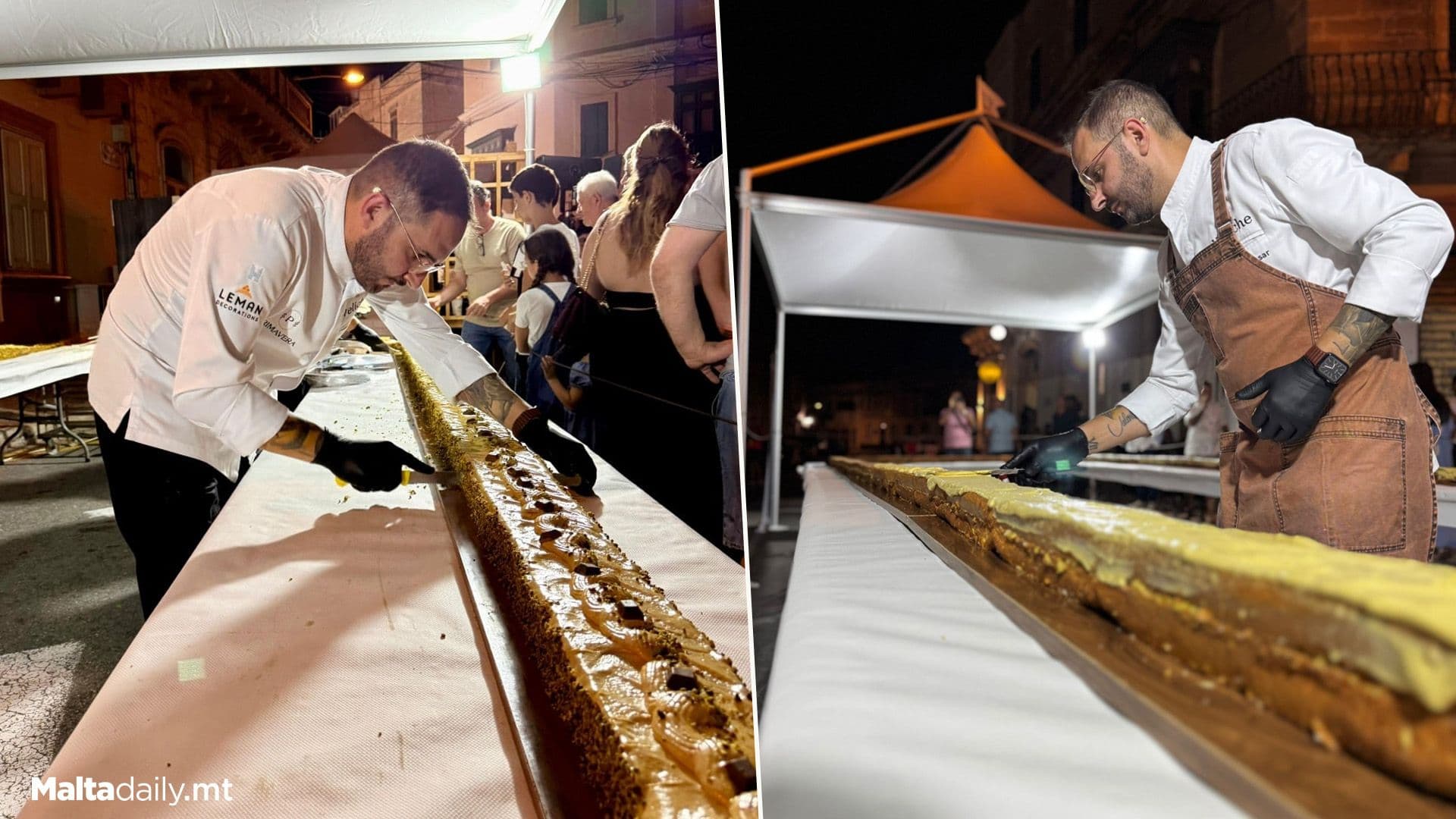 Record For Longest Dubai Pistachio Cake At Luqa Sajf Fest