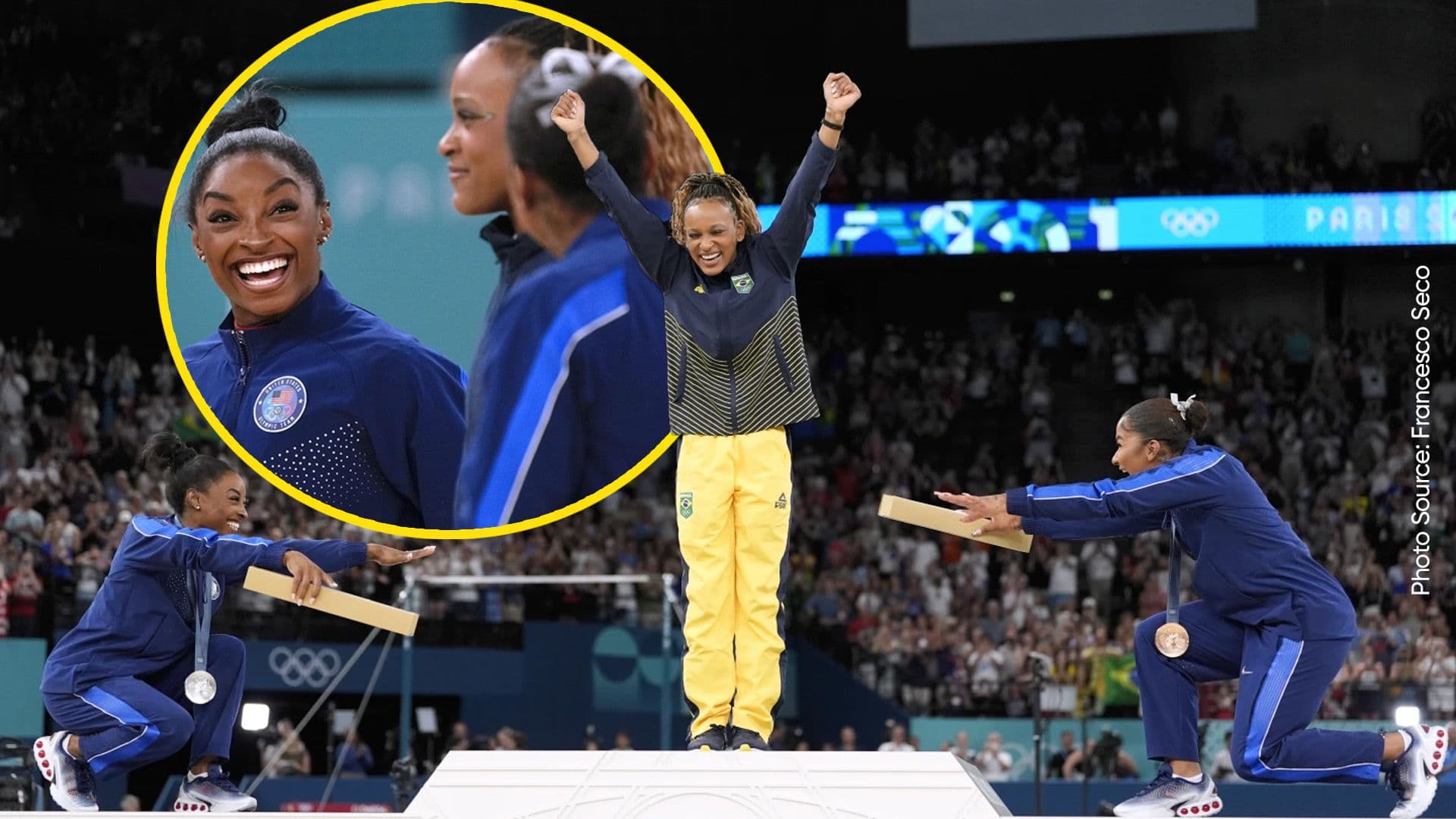 Biles and ‘Queen’ Andrade Create Iconic Medal Moment