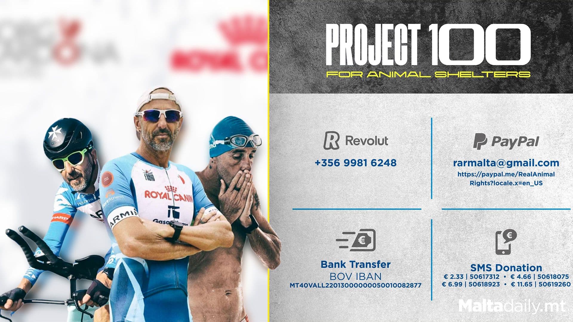 Project 100: Fabio Spiteri Launches Endurance Challenge To Support Animal Shelters