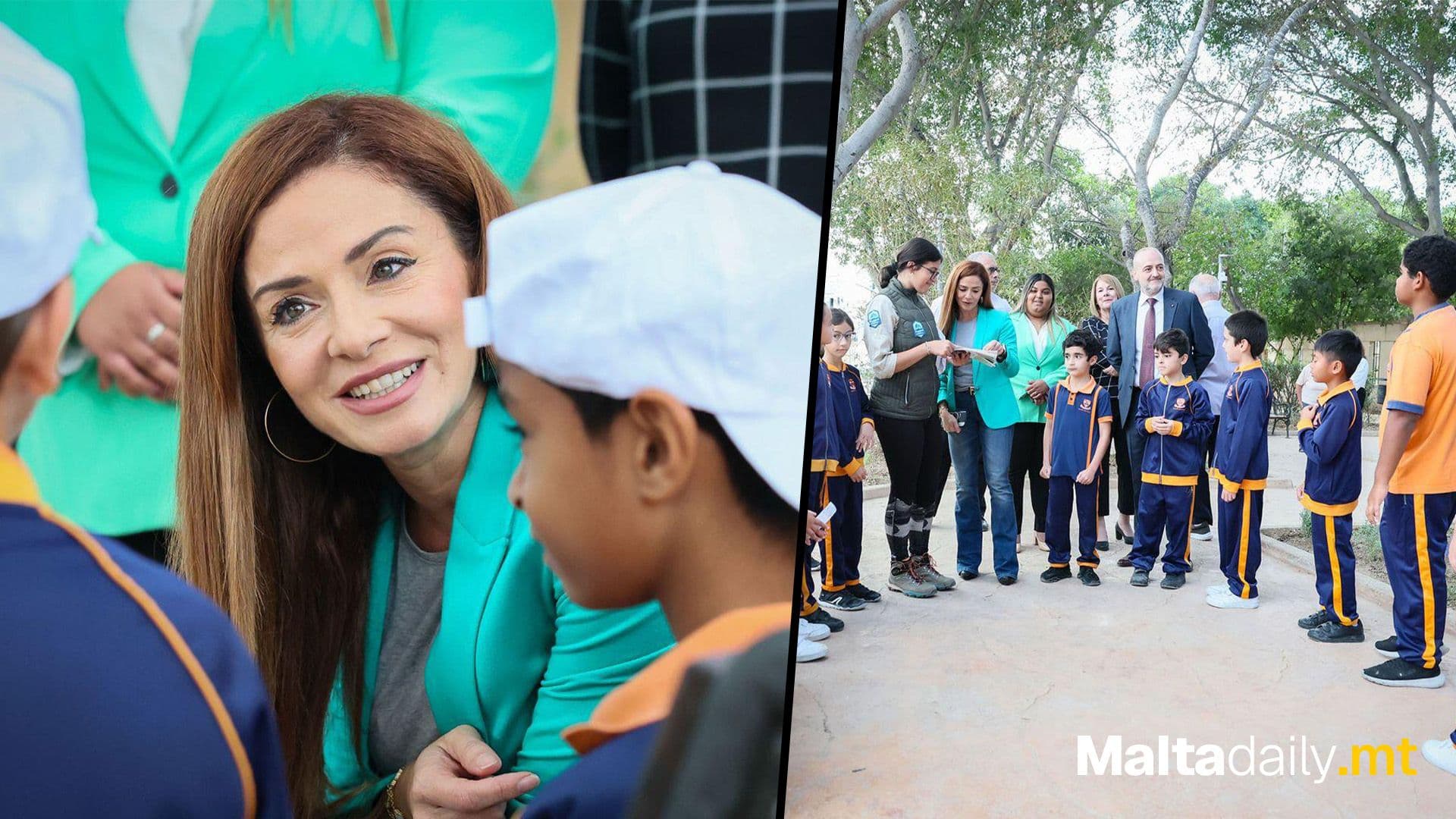 Students From St Nicholas College Inaugurate Ġnien Il-Palma In Attard