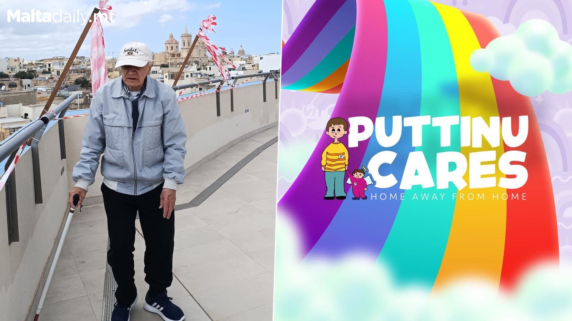 85-Year Old Joseph Mallia Walking A Marathon For Puttinu Despite Being Blind