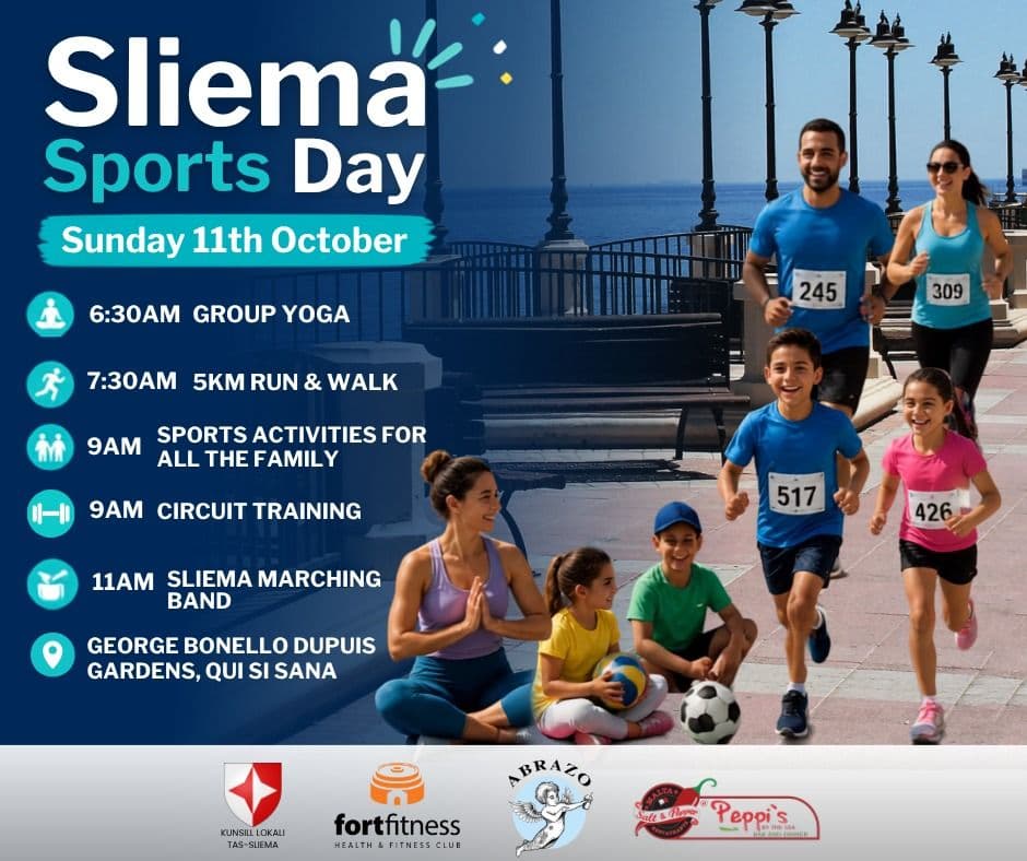 Sliema Sports Day 2026 Bringing Fitness & Family Activities To Qui-Si-Sana