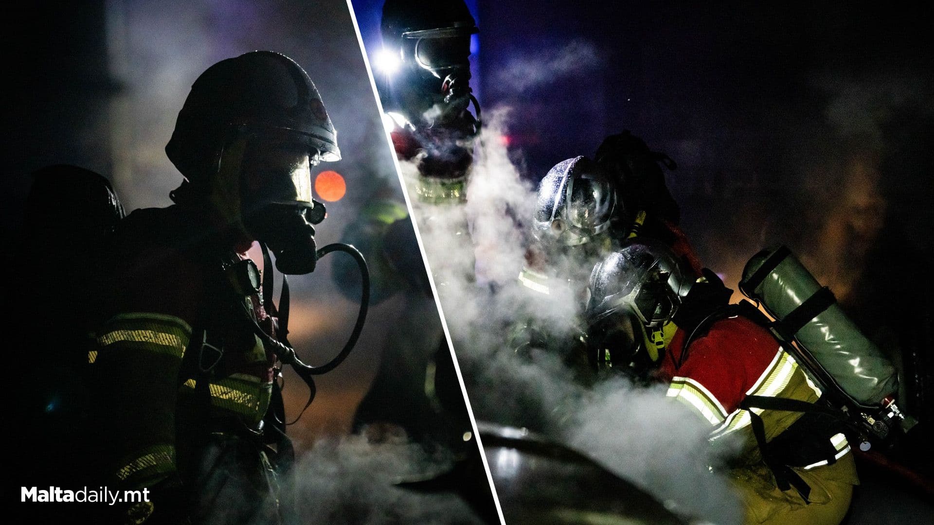 CPD Respond After Vehicles In Ħal Far Yard Catch Fire