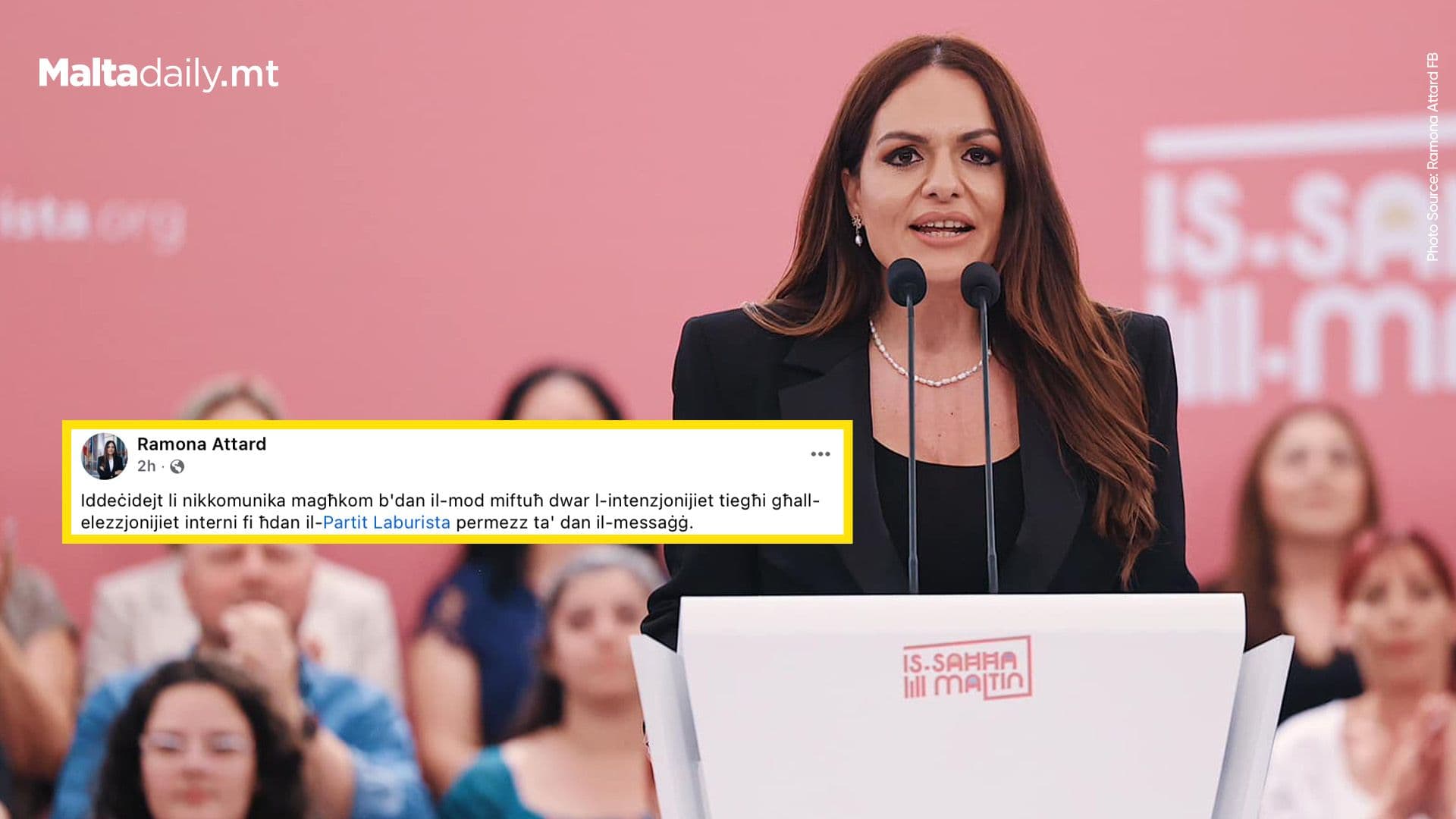 Ramona Attard Announces Decision To Step Down As Labour President