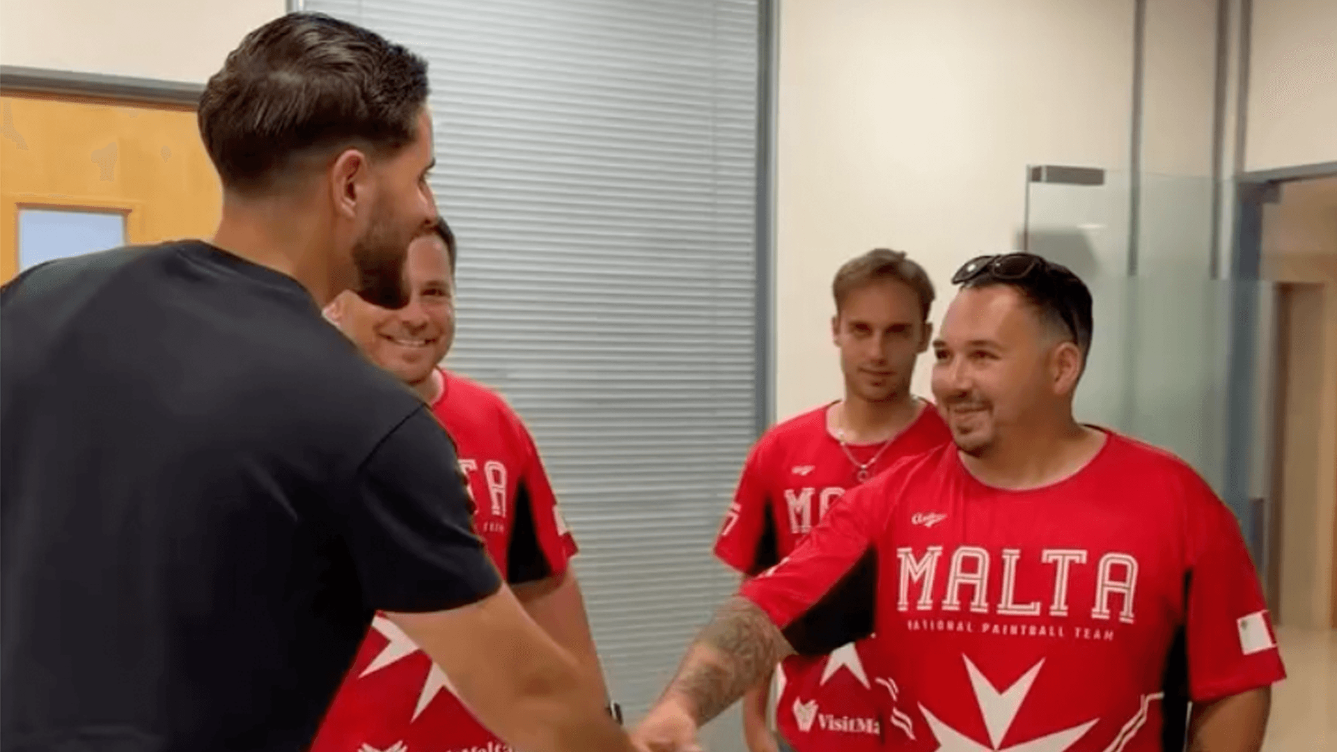 Alex Borg Meets Malta National Paintball Team Ahead Of UPBF Paintball World Championship