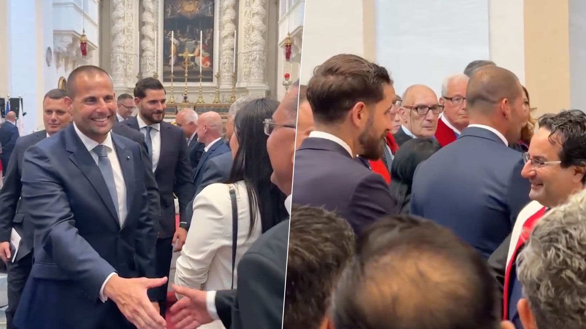 Robert Abela & Alex Borg Attend UM’s New Rector Frank Bezzina’s Inauguration