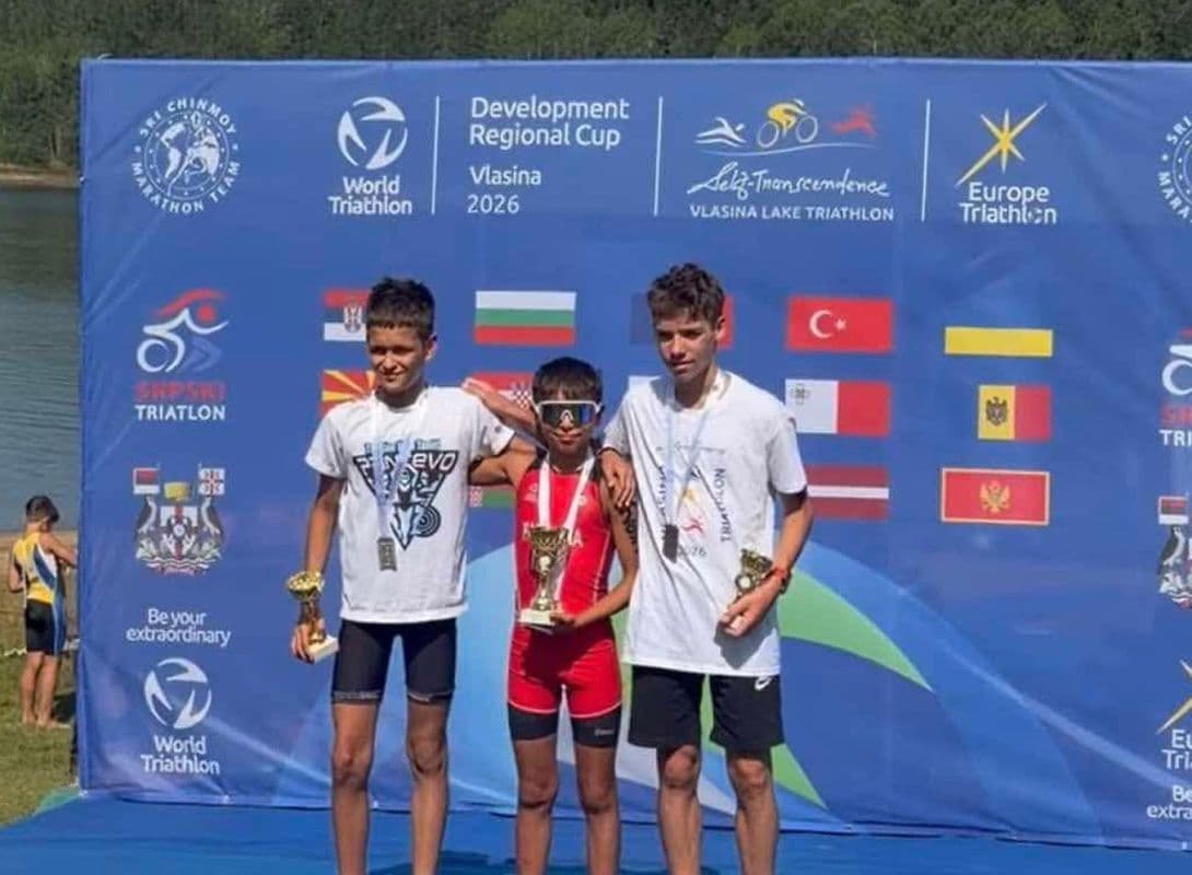 Kruiven Farrugia Claims Stunning Victory at World Triathlon Super Kids Cup in Serbia