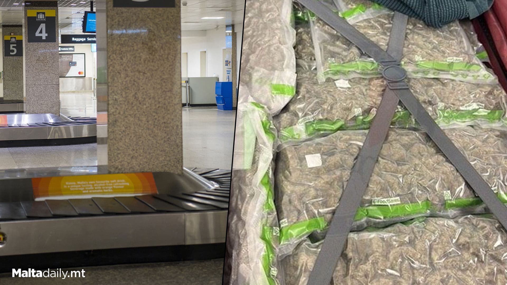 Man Arrested After Leaving 10 Kilo Luggage Of Cannabis At Airport