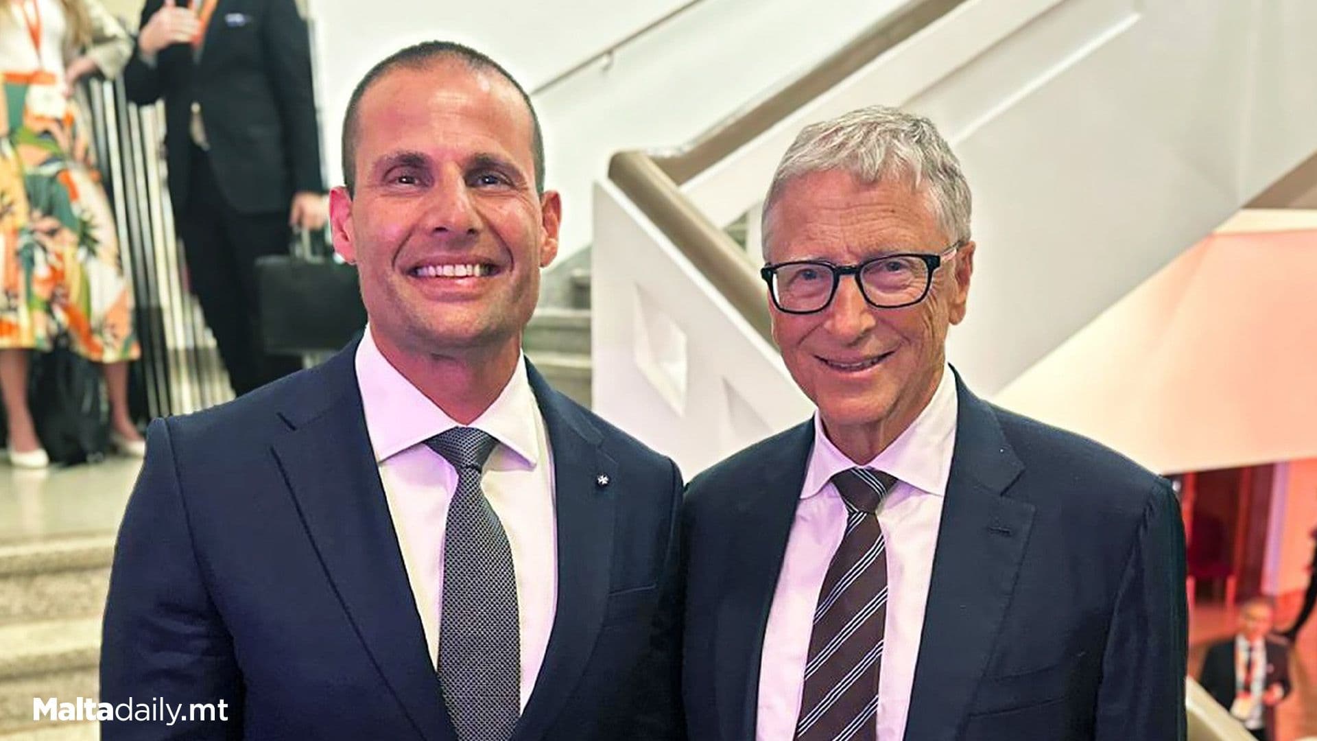 Robert Abela Meets Bill Gates At GAVI Summit