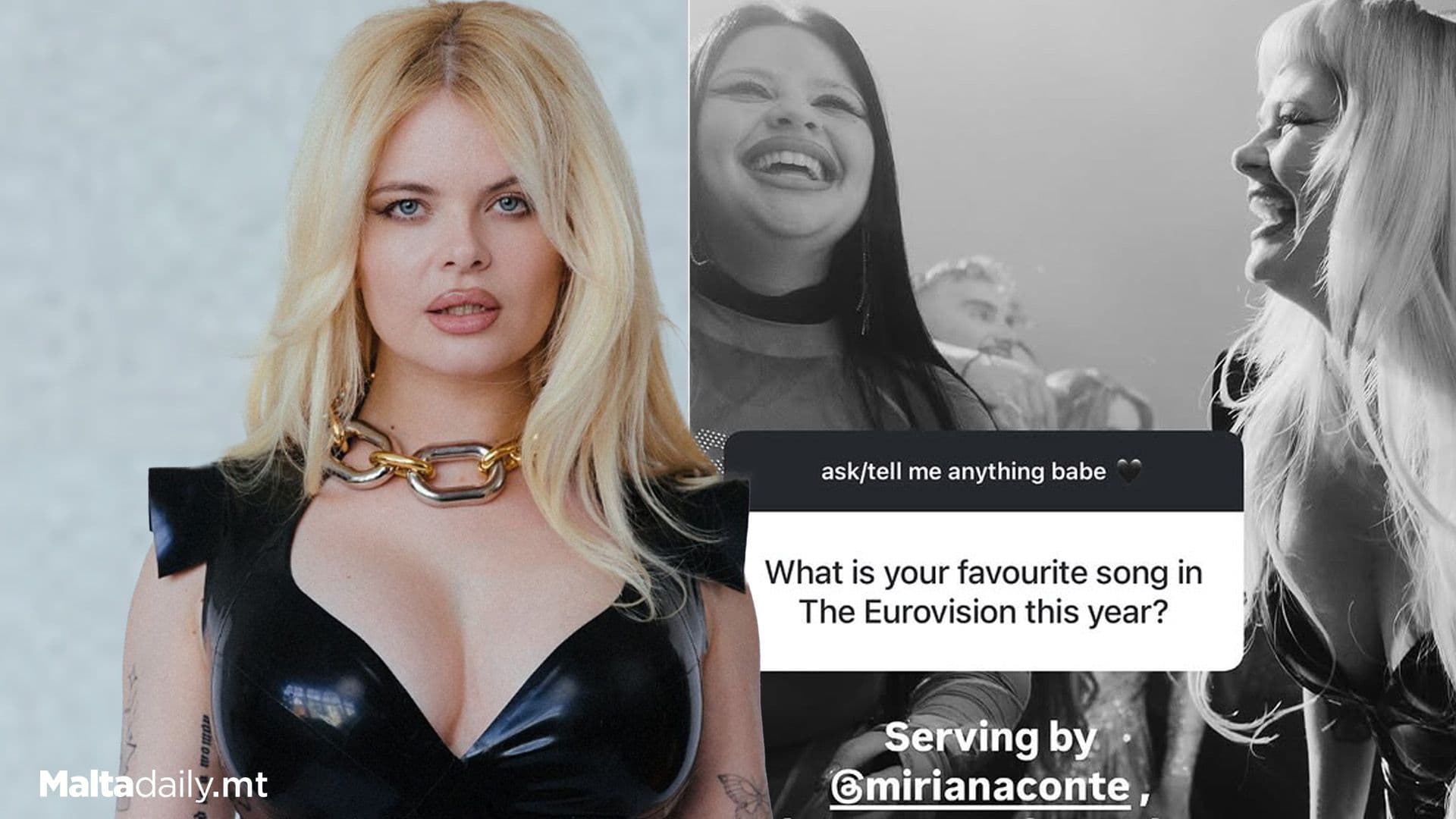 Finland’s Erika Vikman Says Miriana’s Song Her Favourite