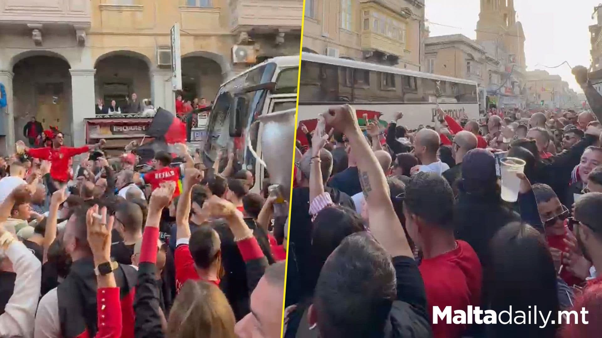 Ħamrun Take To Streets After 10th Championship Title