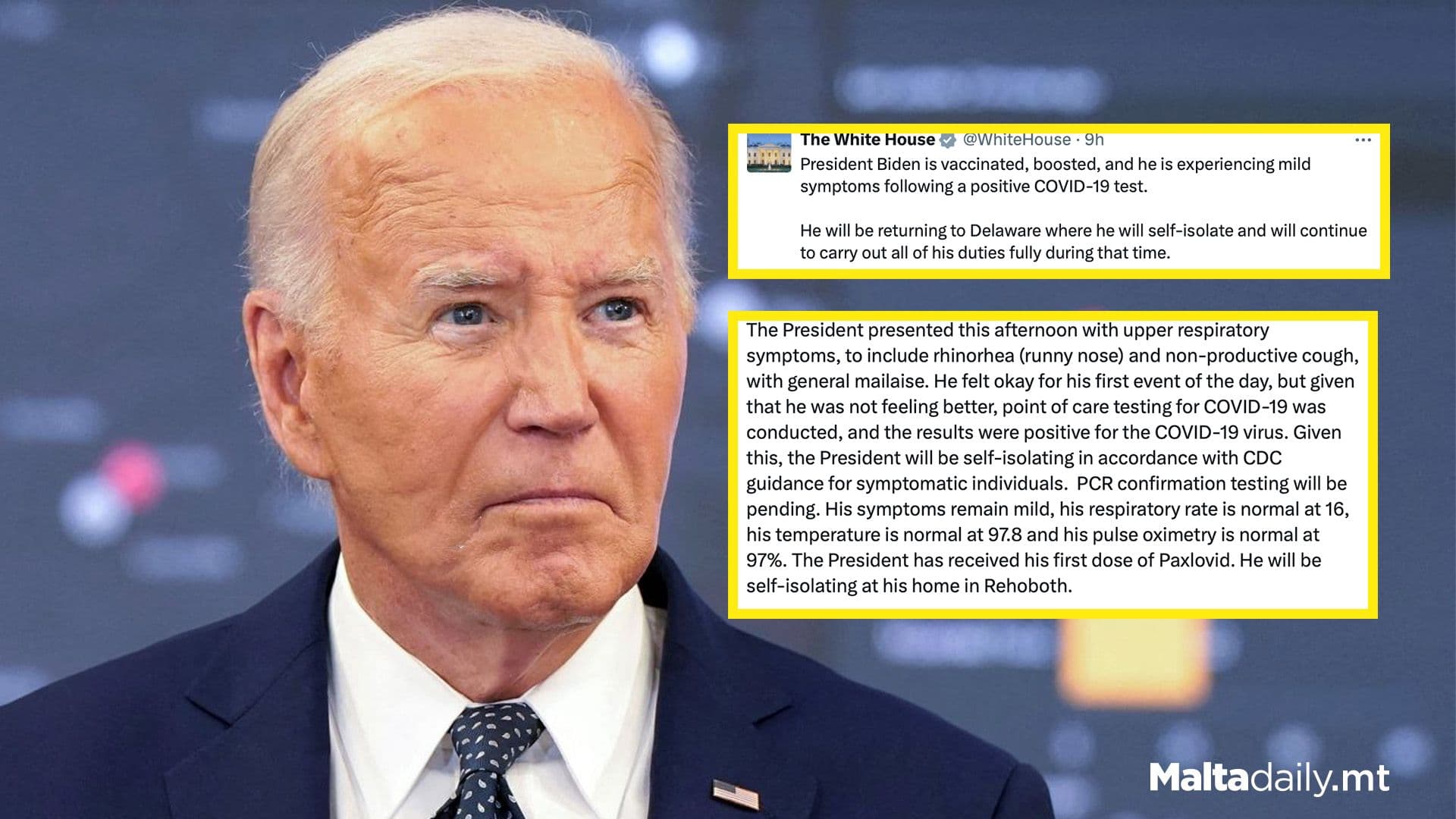 Joe Biden Tests Positive for COVID-19