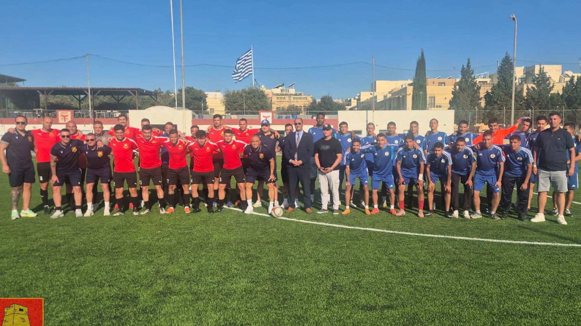 ARMED FORCES OF MALTA FOOTBALL TEAM PLAYS FRIENDLY MATCH AGAINST ALGERIAN VESSEL EL MELLAH