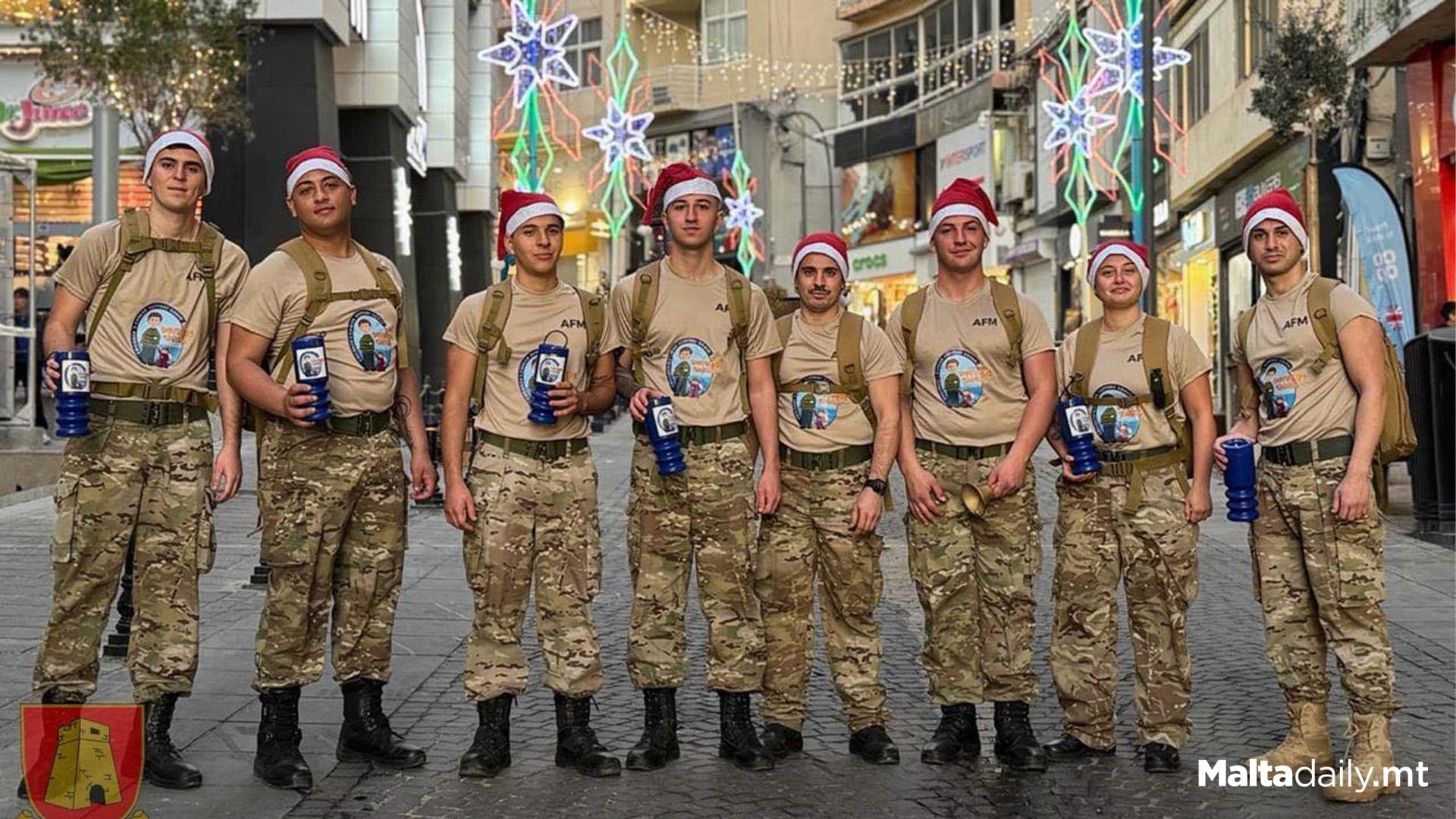 Armed Forces Of Malta Walk Hours In Aid Of Puttinu Cares