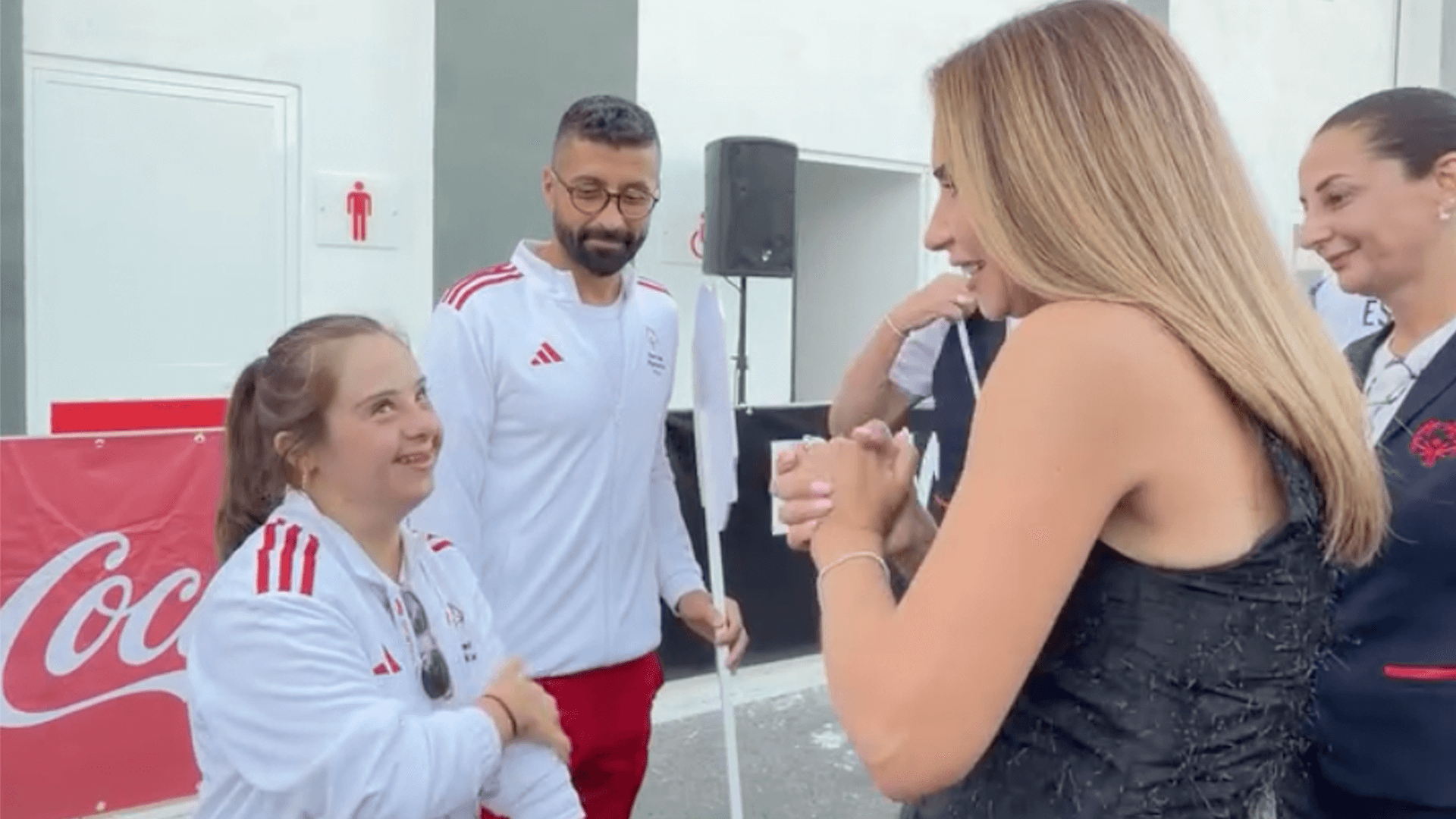 Lydia Abela Greets Athletes At Special Olympics European Swimming Open