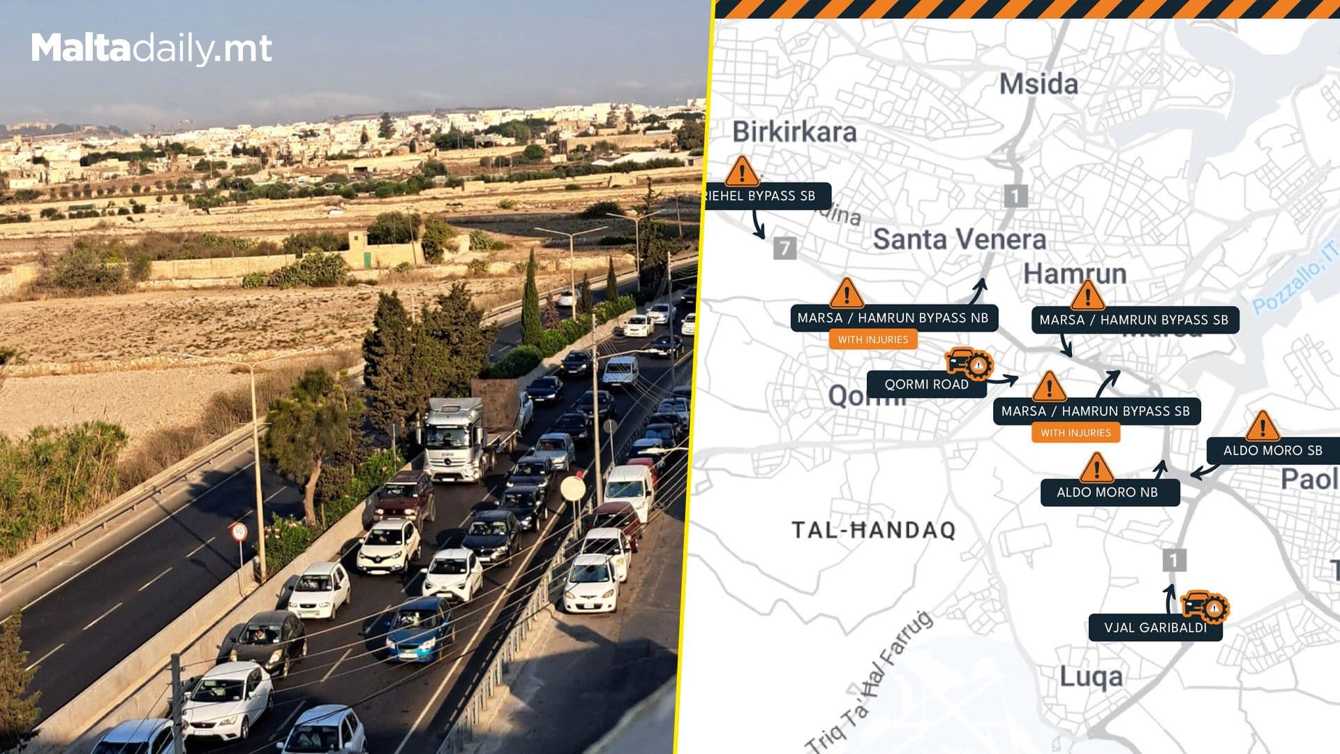 9 Collisions Cause Behind Yesterday Morning’s Traffic
