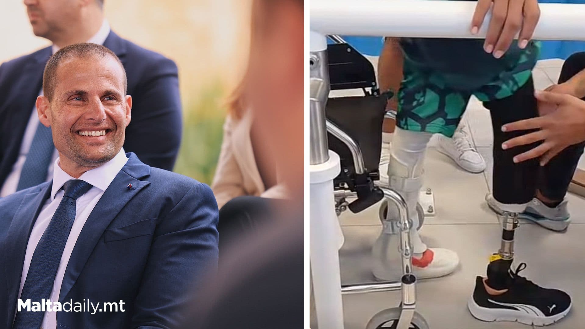 Young Gaza Victim Takes First Steps In Malta After 18 Months Of War