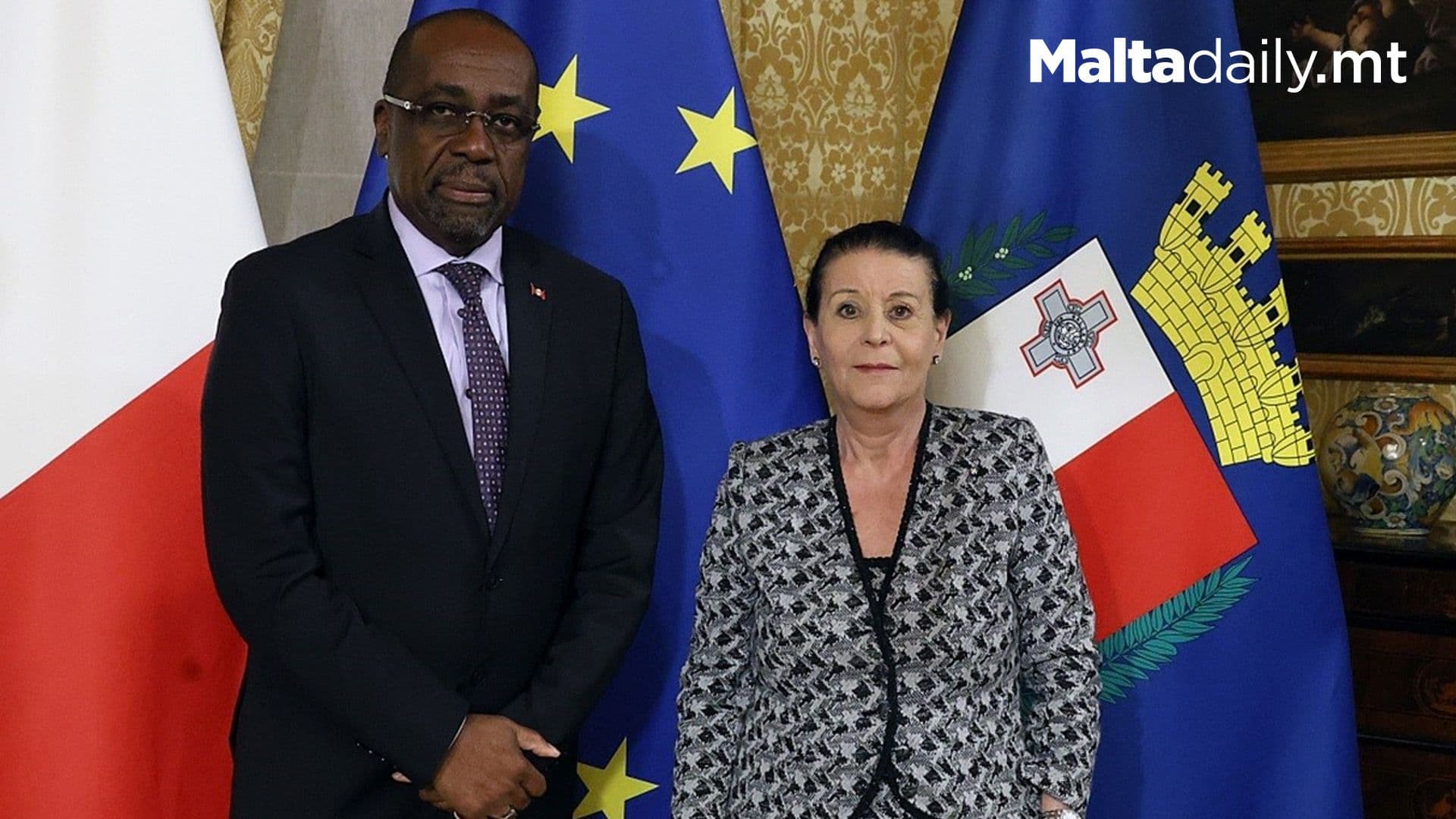 Malta’s President Meets Antigua & Barbuda Foreign Affairs Minister