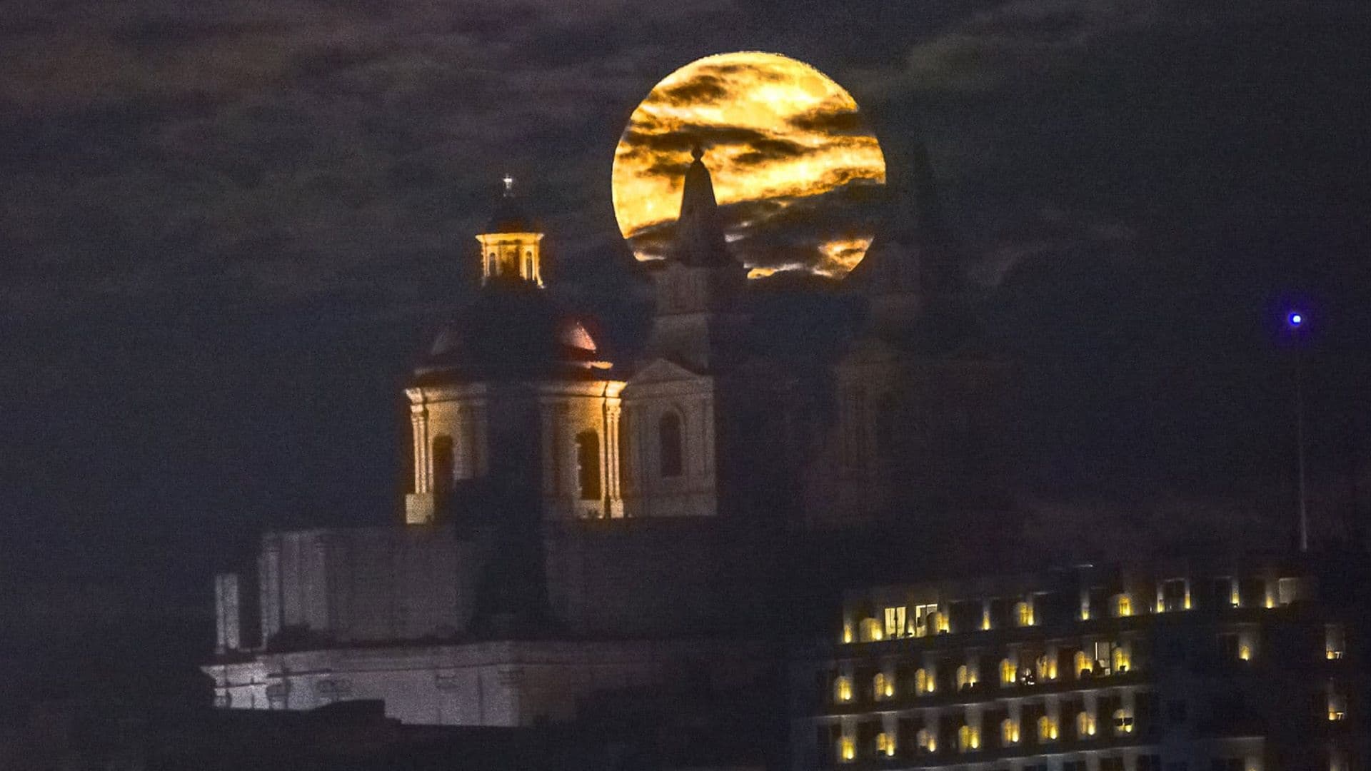 Local Shares Stunning Photo Of Full Moon Over Malta